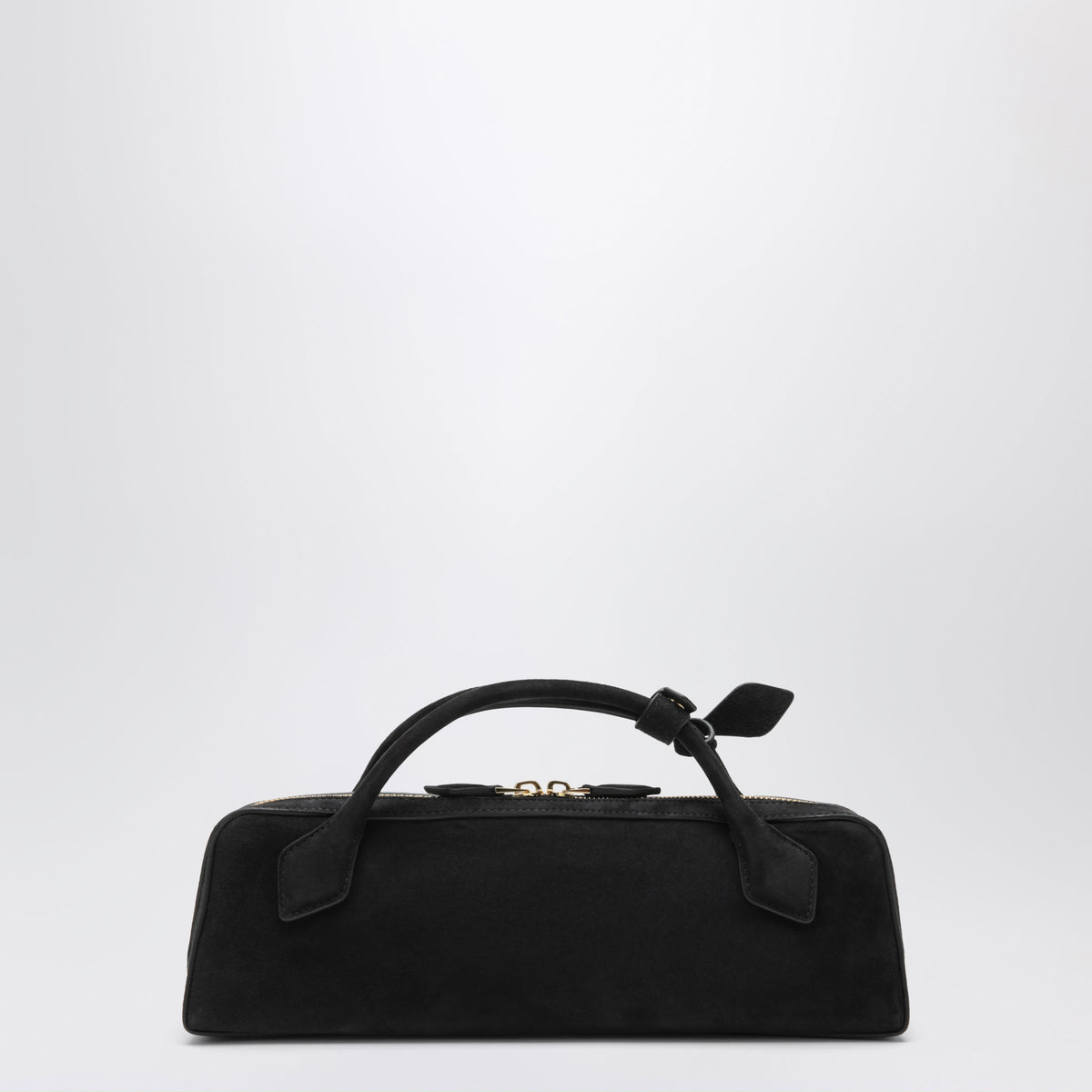 Alaia Black Le Teckel Pouch In Suede Women ALAIA