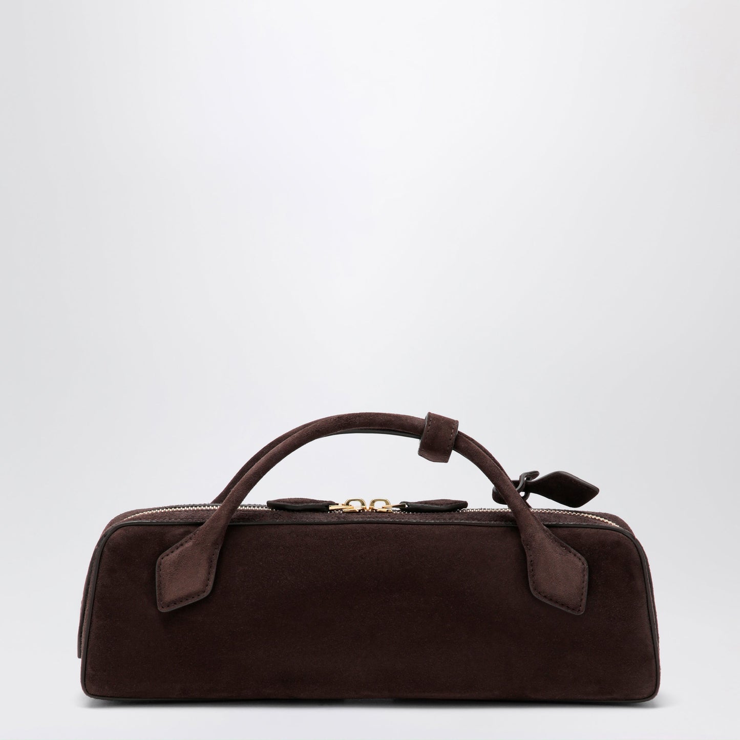 Alaia Le Teckel Pouch In Suede Goat Leather, Smoky Brown Women ALAIA