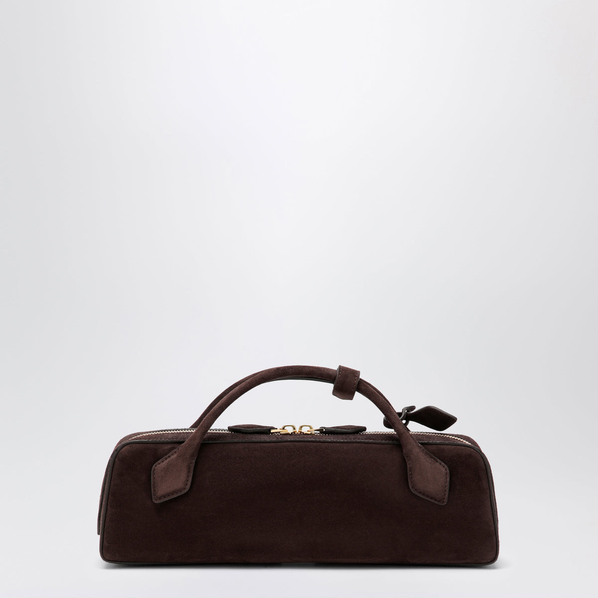 Alaia Le Teckel Pouch In Suede Goat Leather, Smoky Brown Women ALAIA