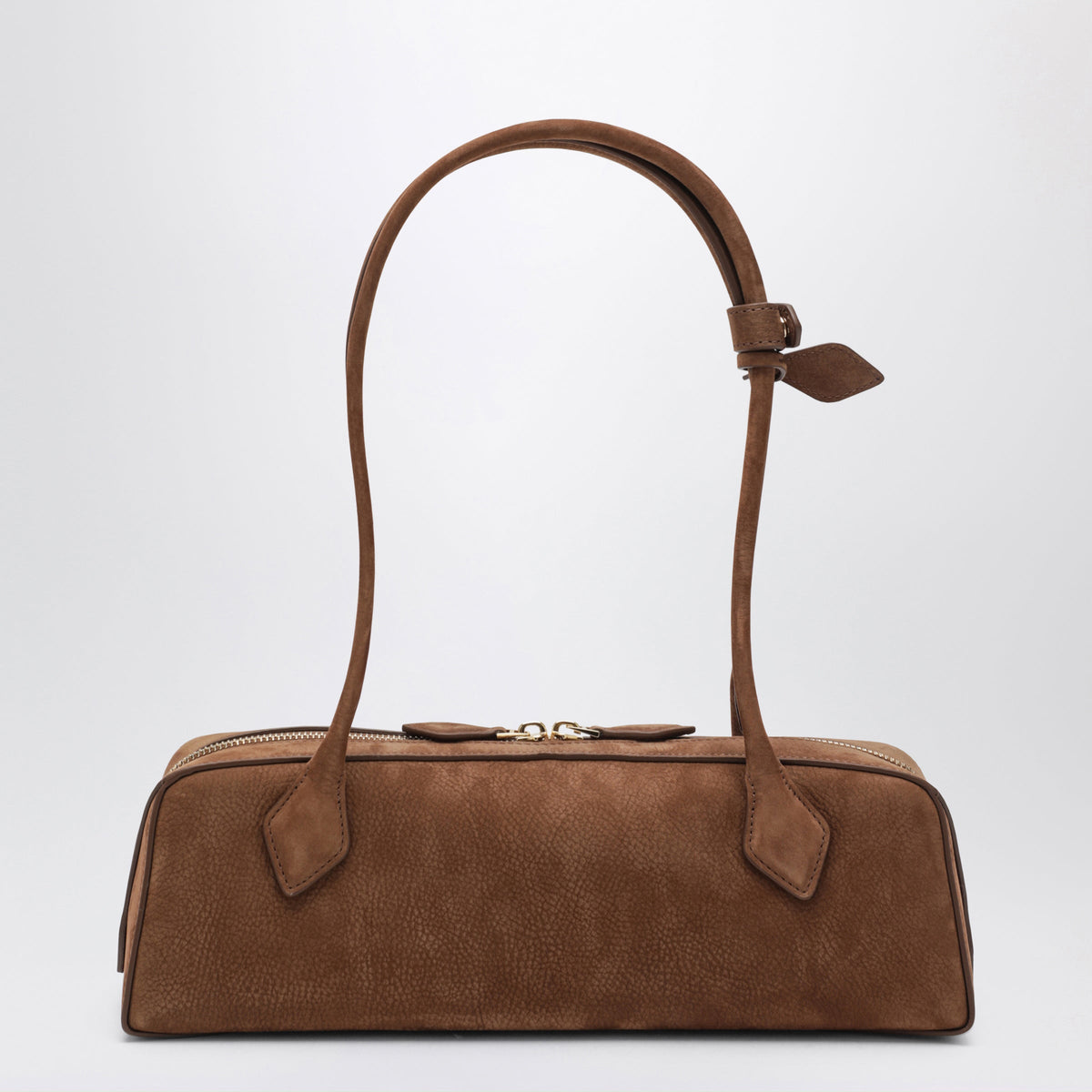 Alaia Le Teckel Medium Brown Nubuck Leather Bag Women ALAIA
