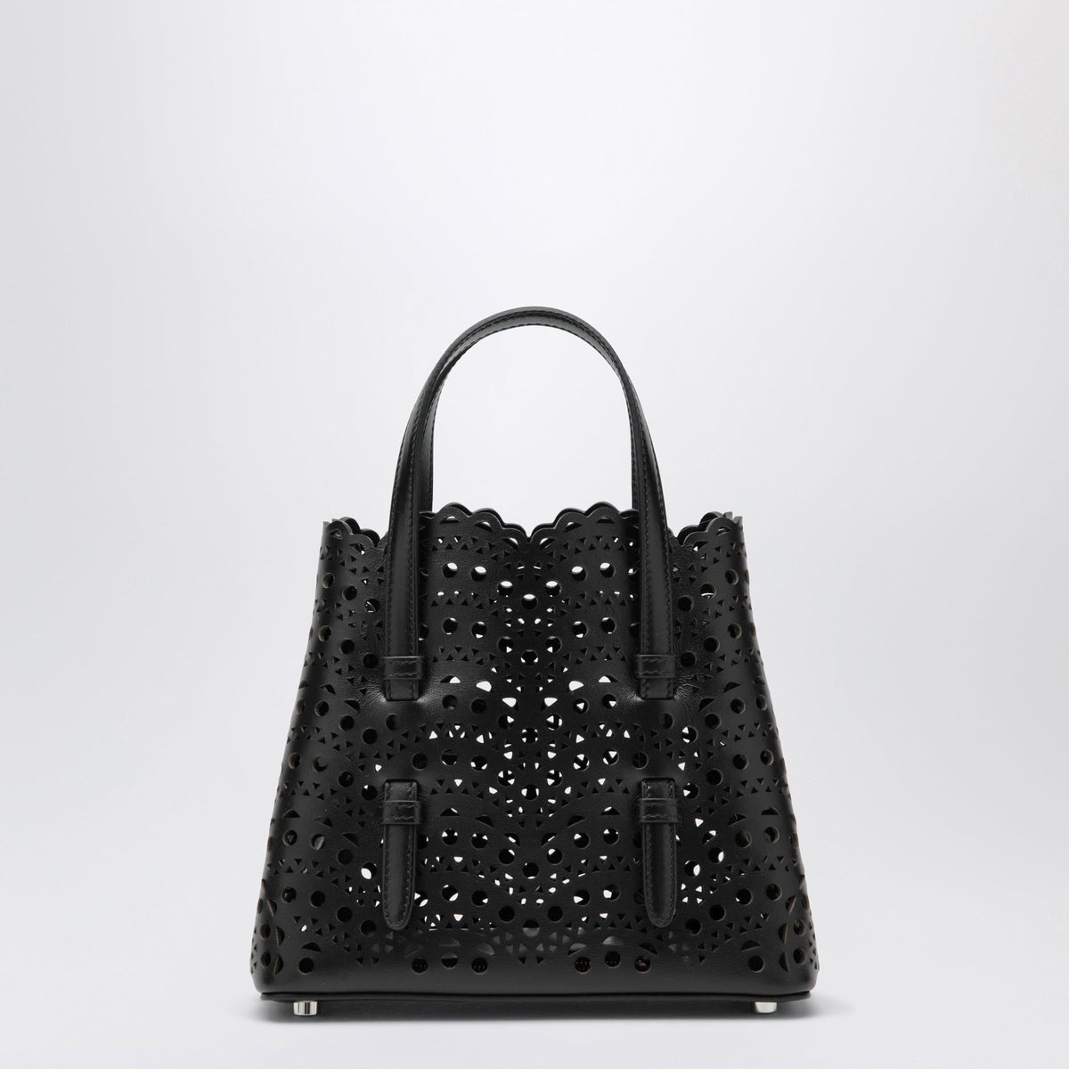 Alaia Mina 20 Vienne Calfskin Tote Bag In Black Women Women ALAIA