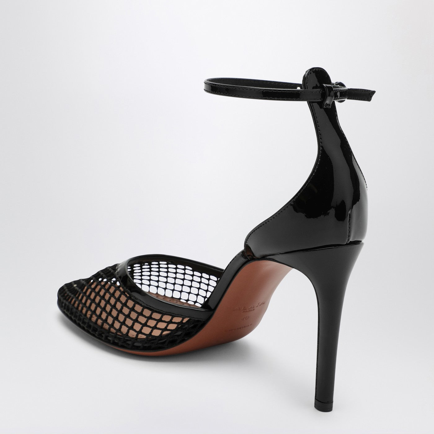 Alaia High Black Mesh Pumps Women ALAIA
