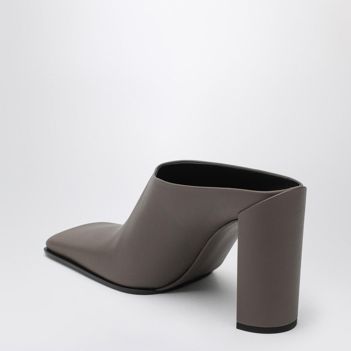 Alaia Square-Toe Mule In Taupe Grey Women ALAIA