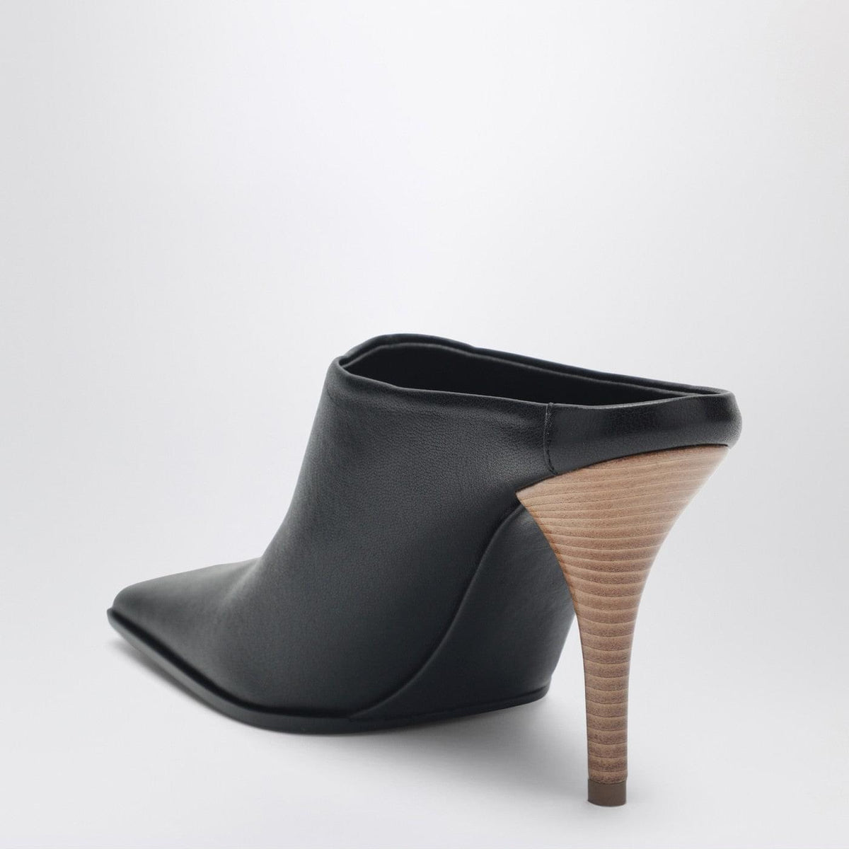 Alaia Black Square Leather Mules Women ALAIA