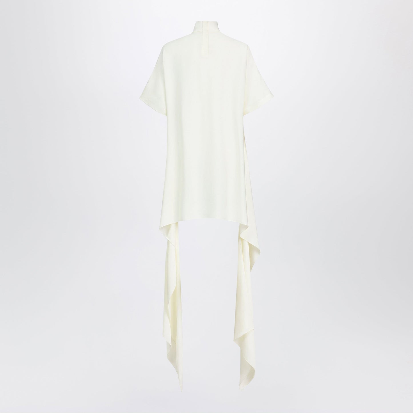 Alaia Asymmetric Top In Cream Viscose Cady Women ALAIA
