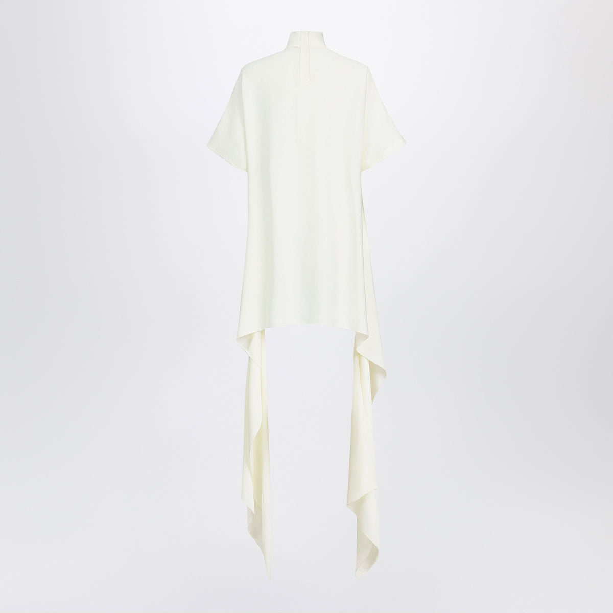 Alaia Asymmetric Top In Cream Viscose Cady Women ALAIA