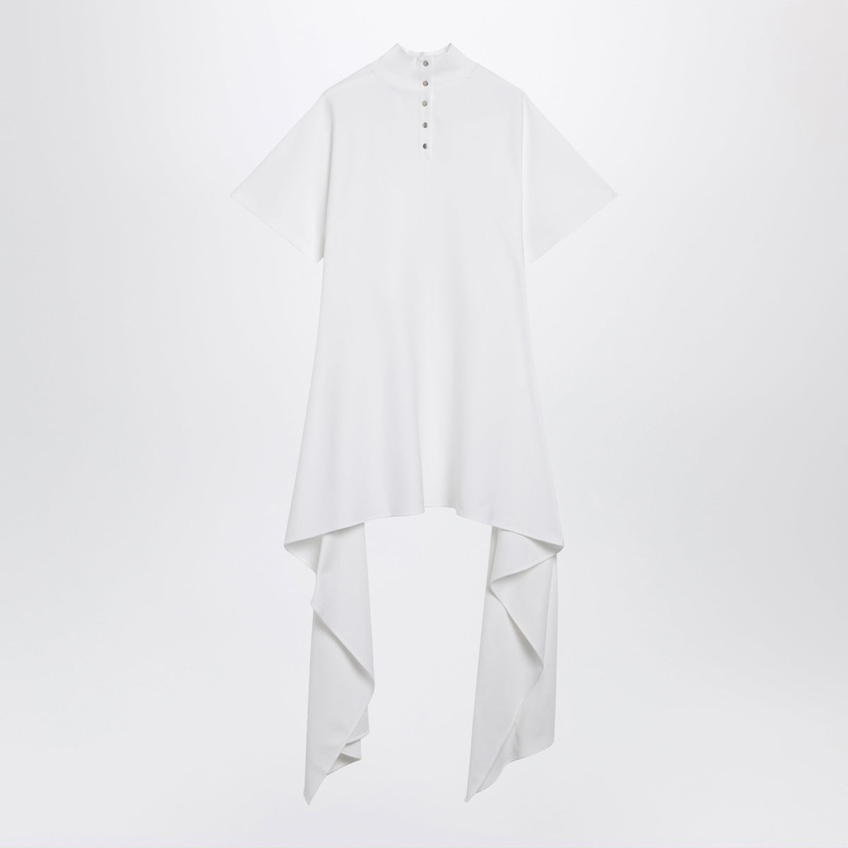 Alaia Asymmetric Cotton Jersey T-Shirt In White Women ALAIA