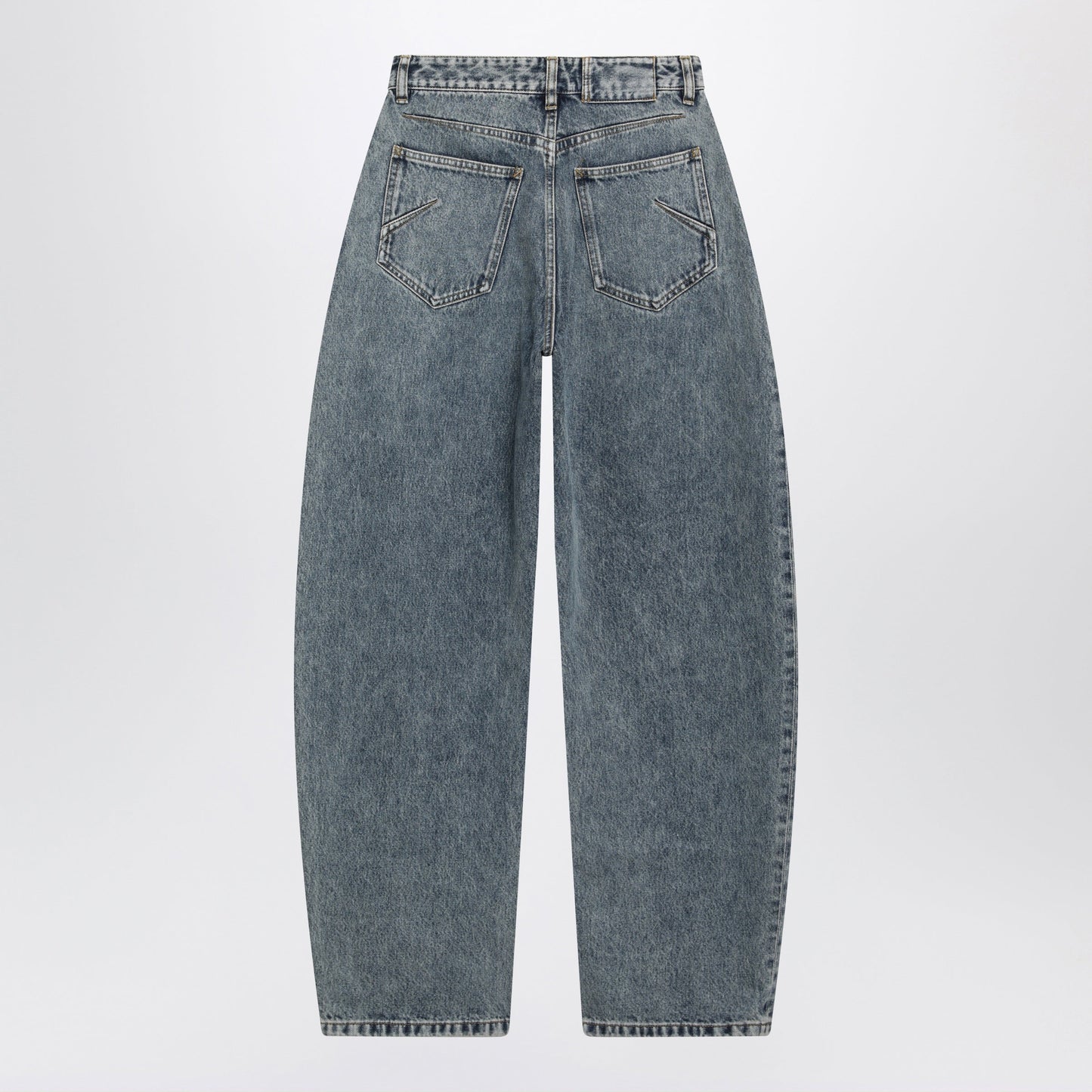 Alaia Rounded Blue Denim Jeans Women ALAIA