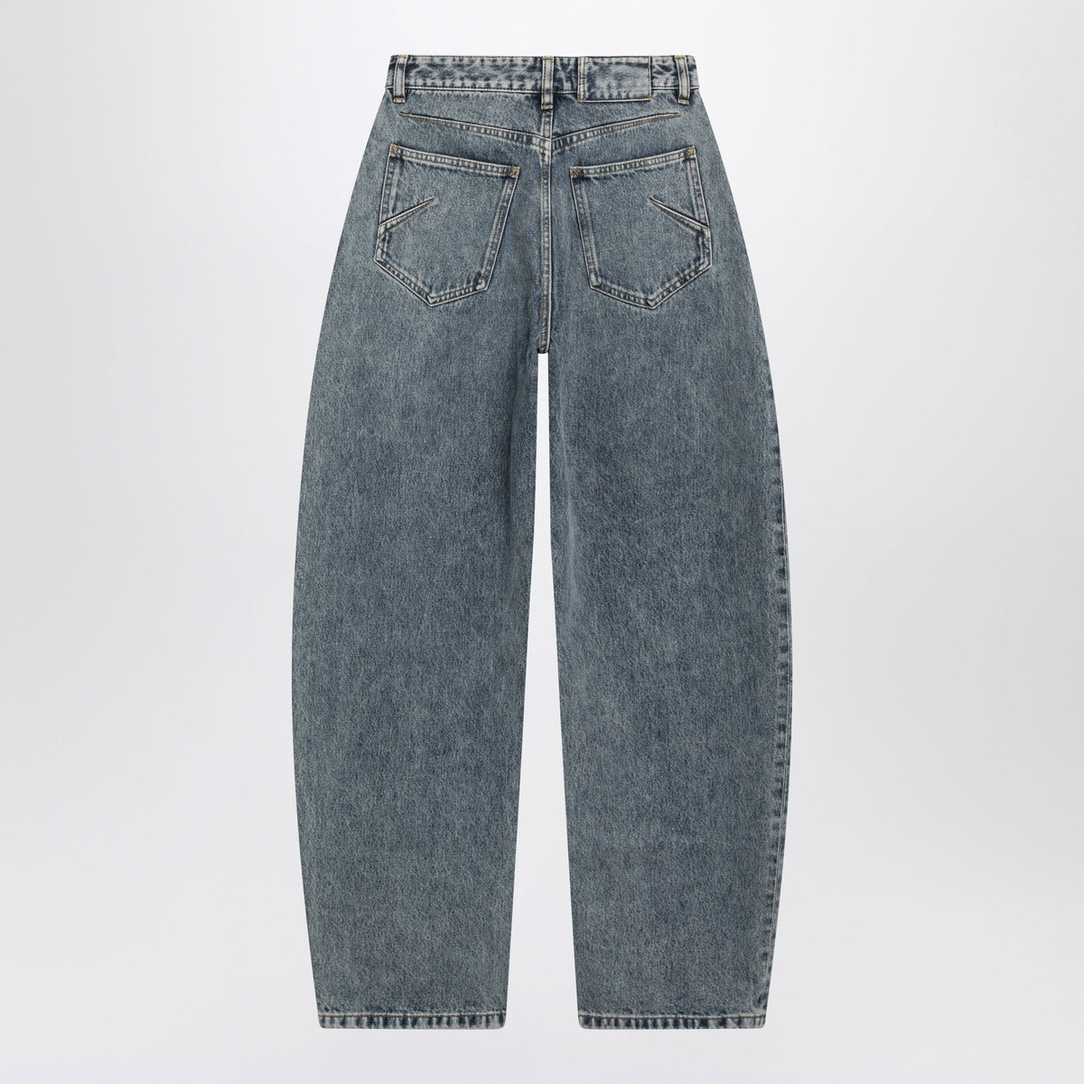 Alaia Rounded Blue Denim Jeans Women ALAIA
