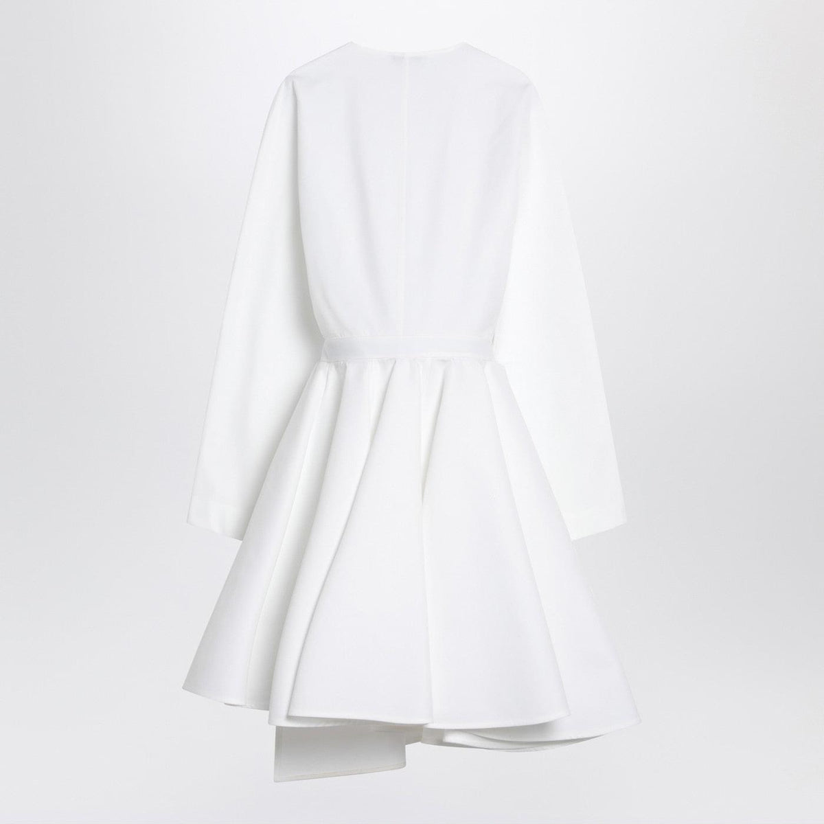 Alaia Asymmetrical White Cotton Dress Women ALAIA