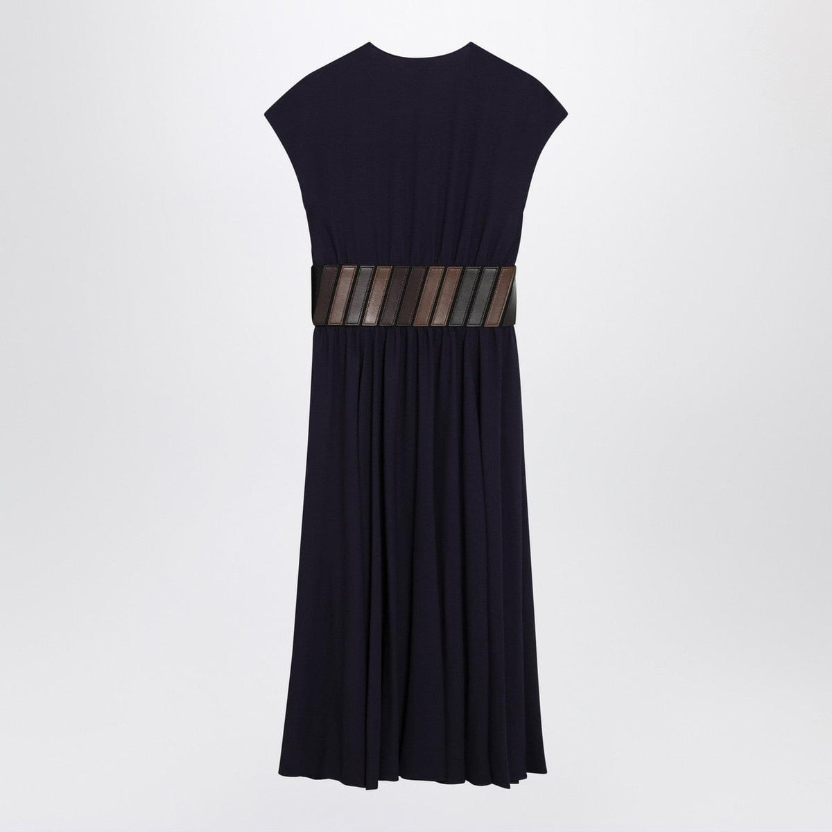 Alaia Purple Midi Dress With Belt Women ALAIA