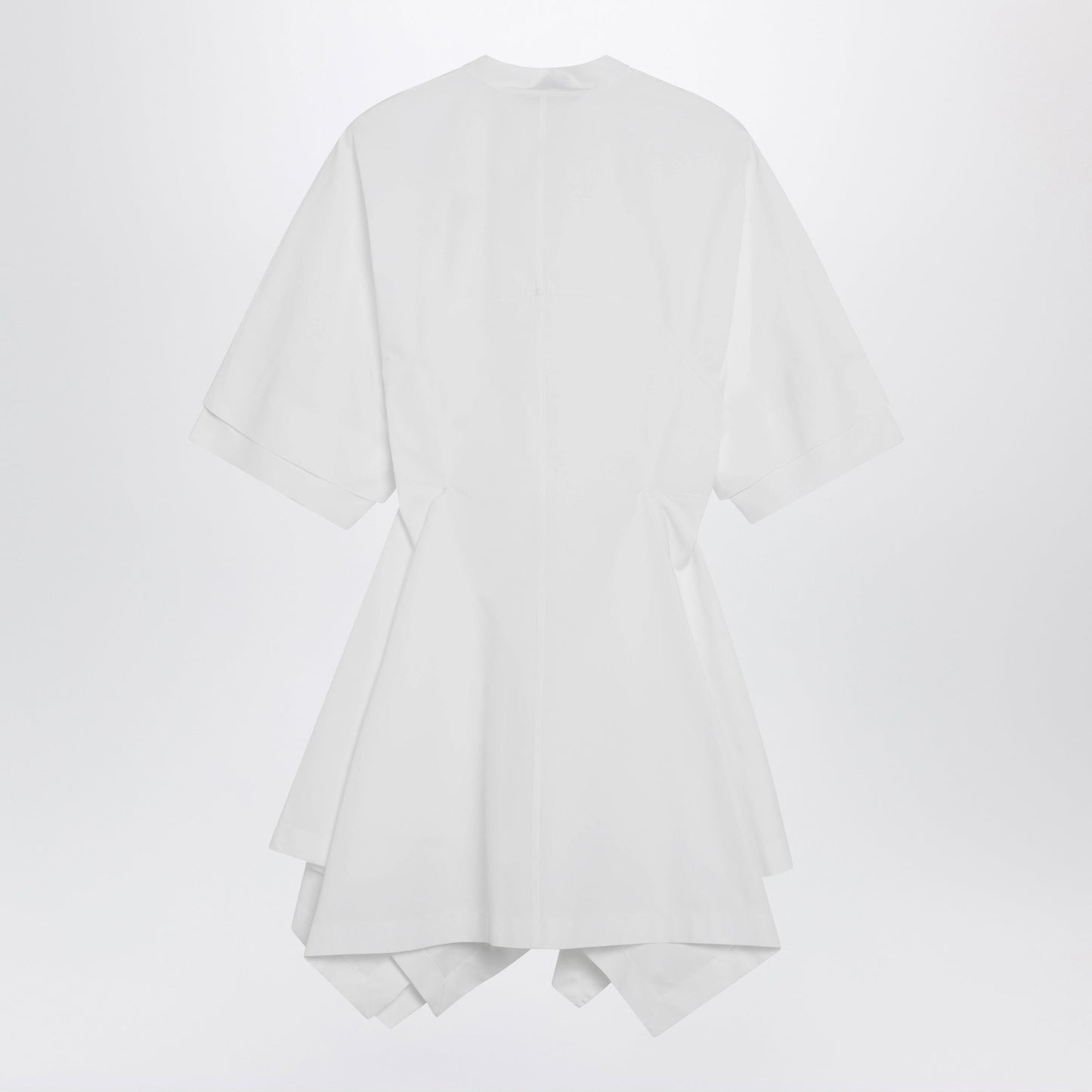 Alaia Panelled Cotton Poplin Dress In White Women ALAIA