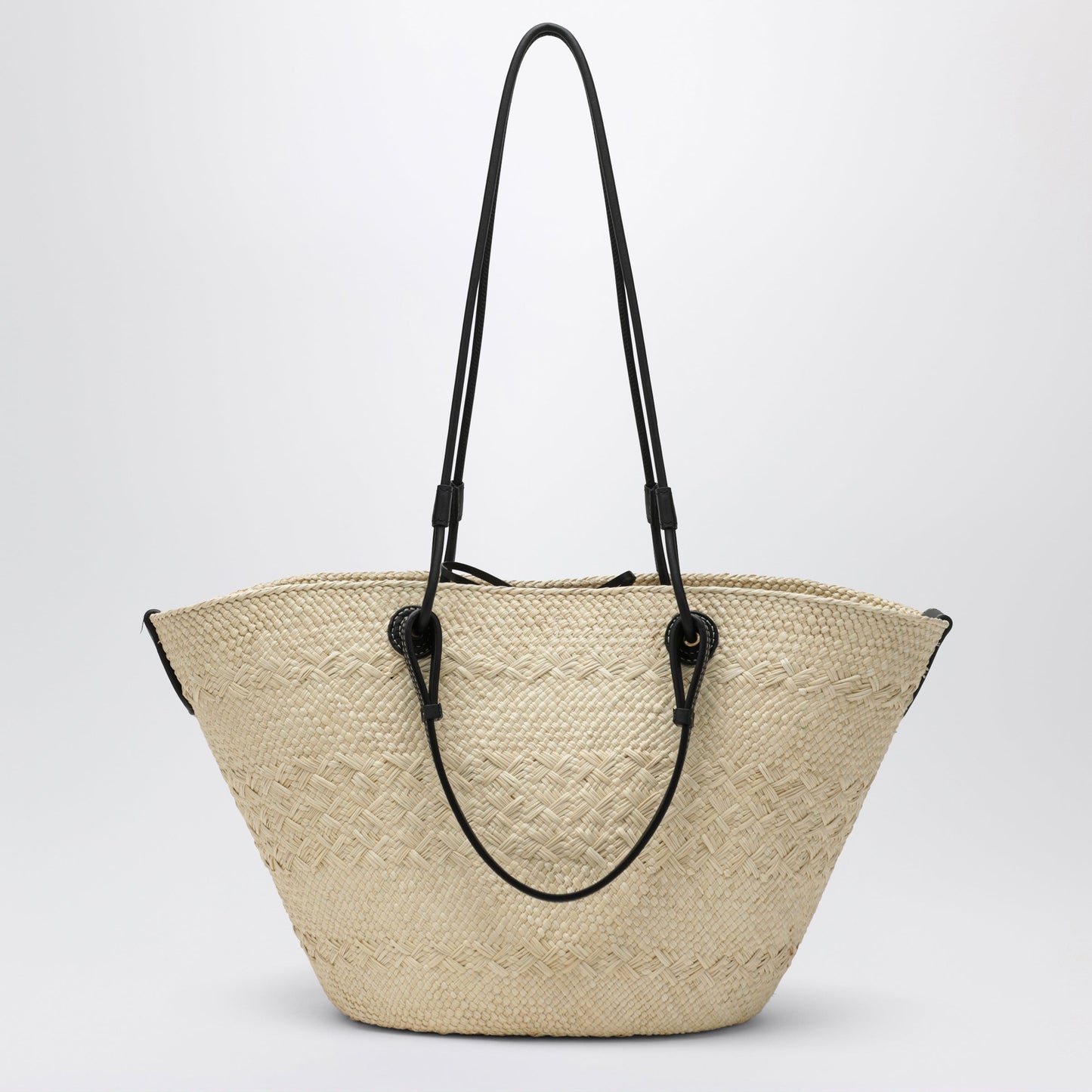 Loewe Medium Anagram Basket Bag In Natural/Black Women LOEWE