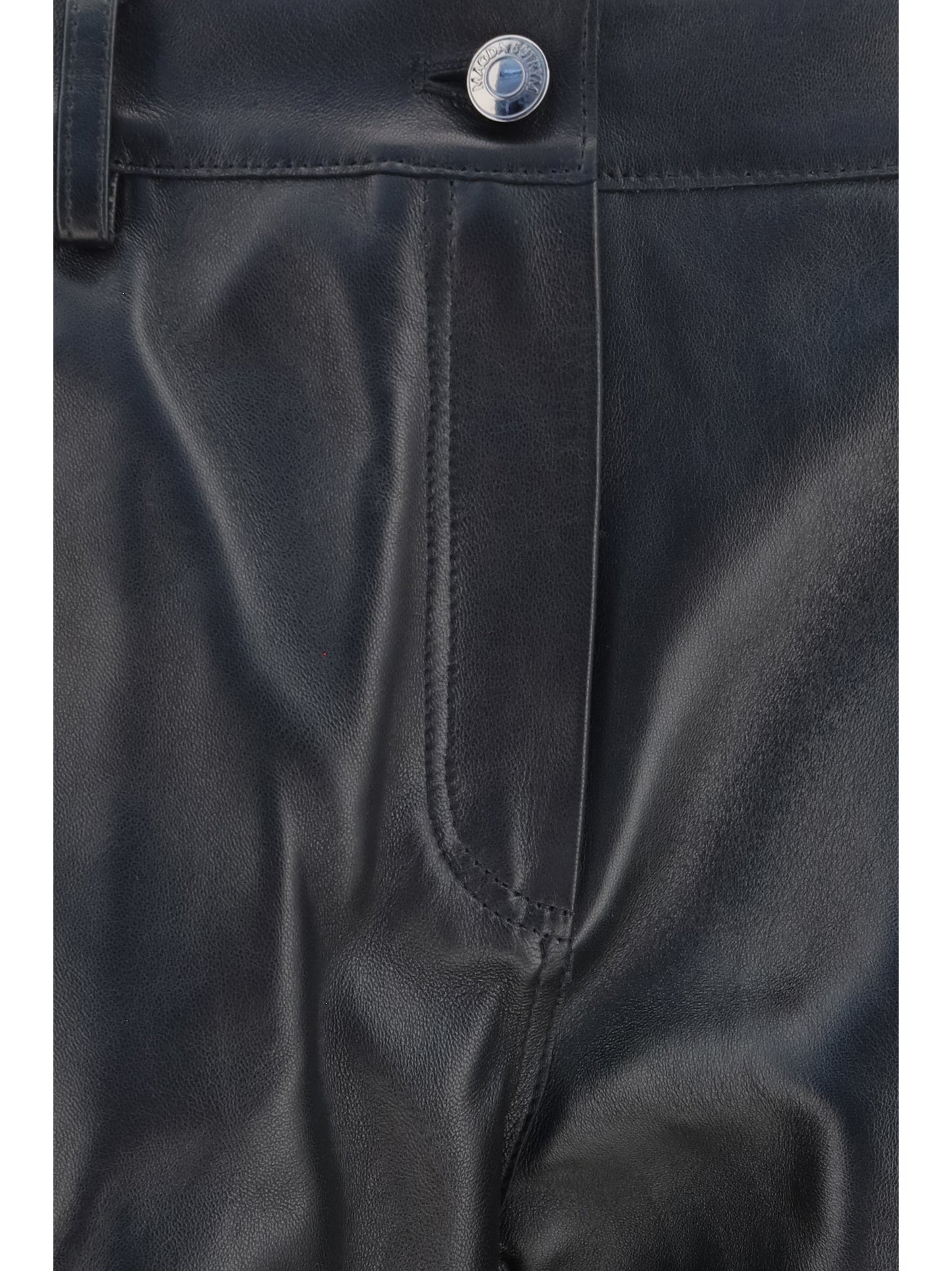 Magda Butrym Women Straight-Leg Leather Pants MAGDA BUTRYM
