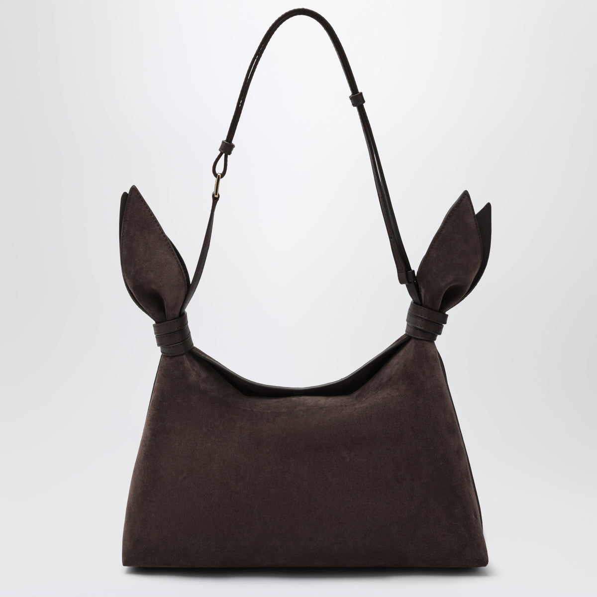 Loewe Medium Scarf Brown Suede Bag Women LOEWE