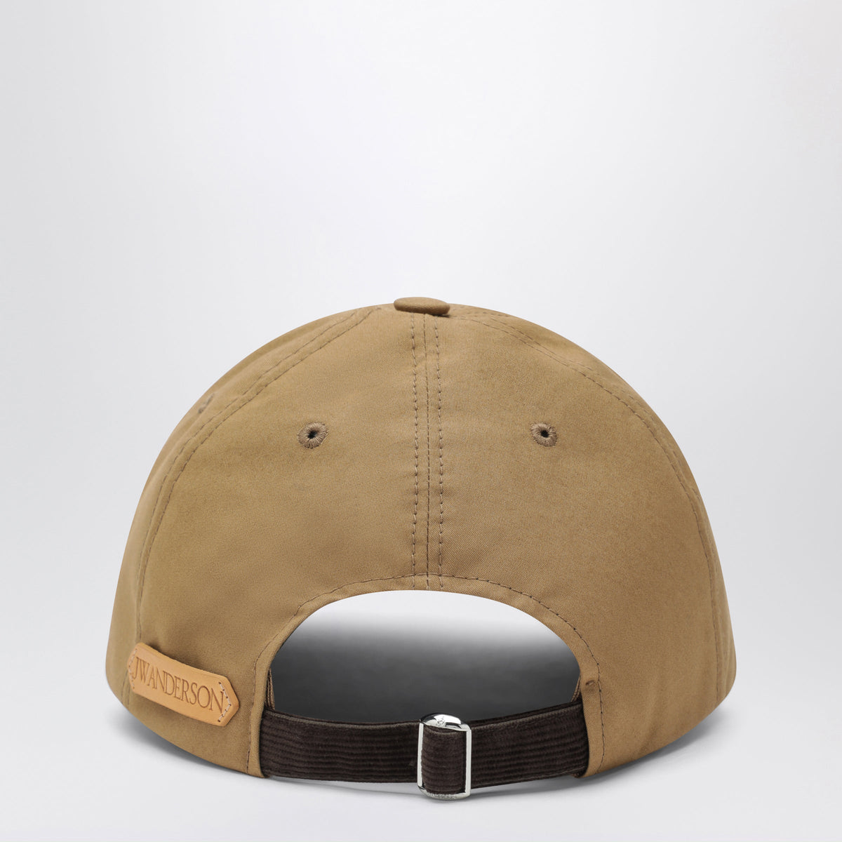 Jw Anderson Baseball Cap In Beige Waxed Cotton With Anchor Embroidery Men J.W. ANDERSON