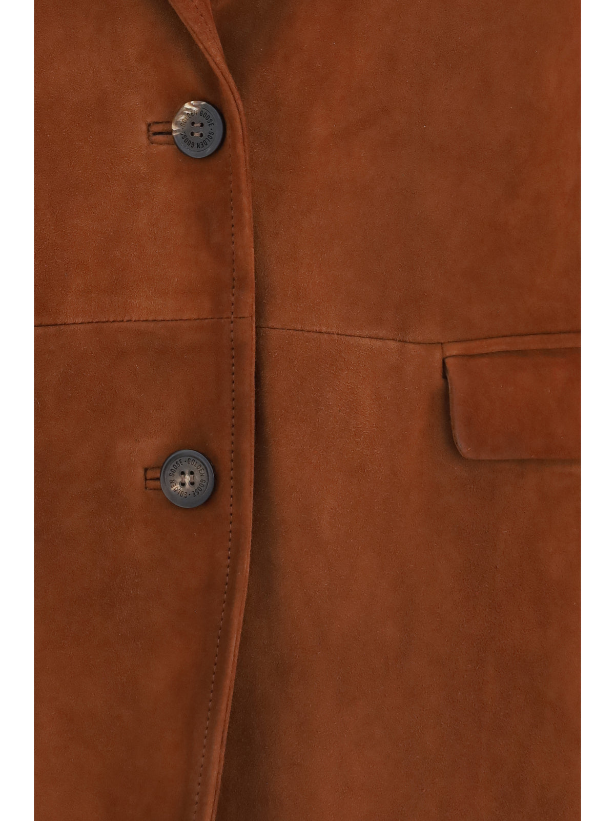 Golden Goose Women Single-Breasted Leather Jacket GOLDEN GOOSE