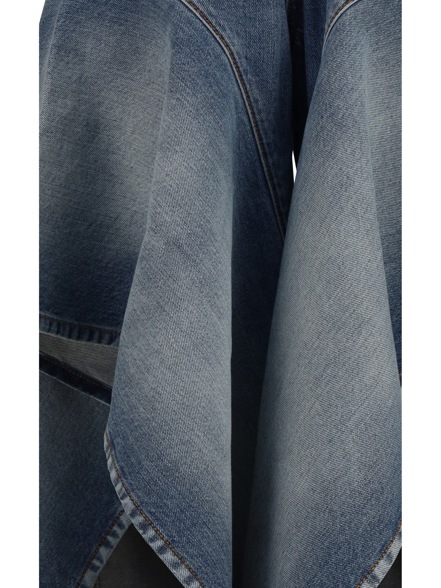 Alaïa Women Faded Ruffled Jeans ALAIA