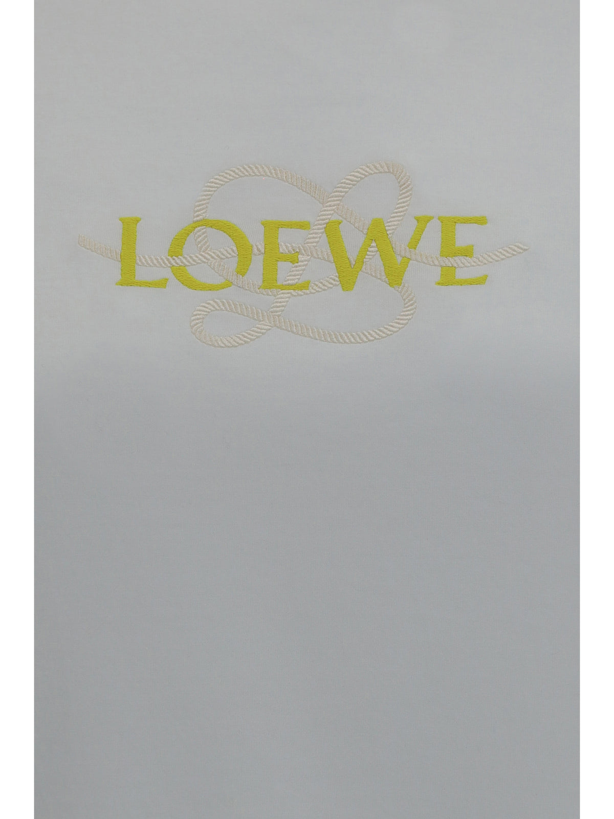 Loewe Women Cotton Blend T-Shirt With Embroidered Logo LOEWE
