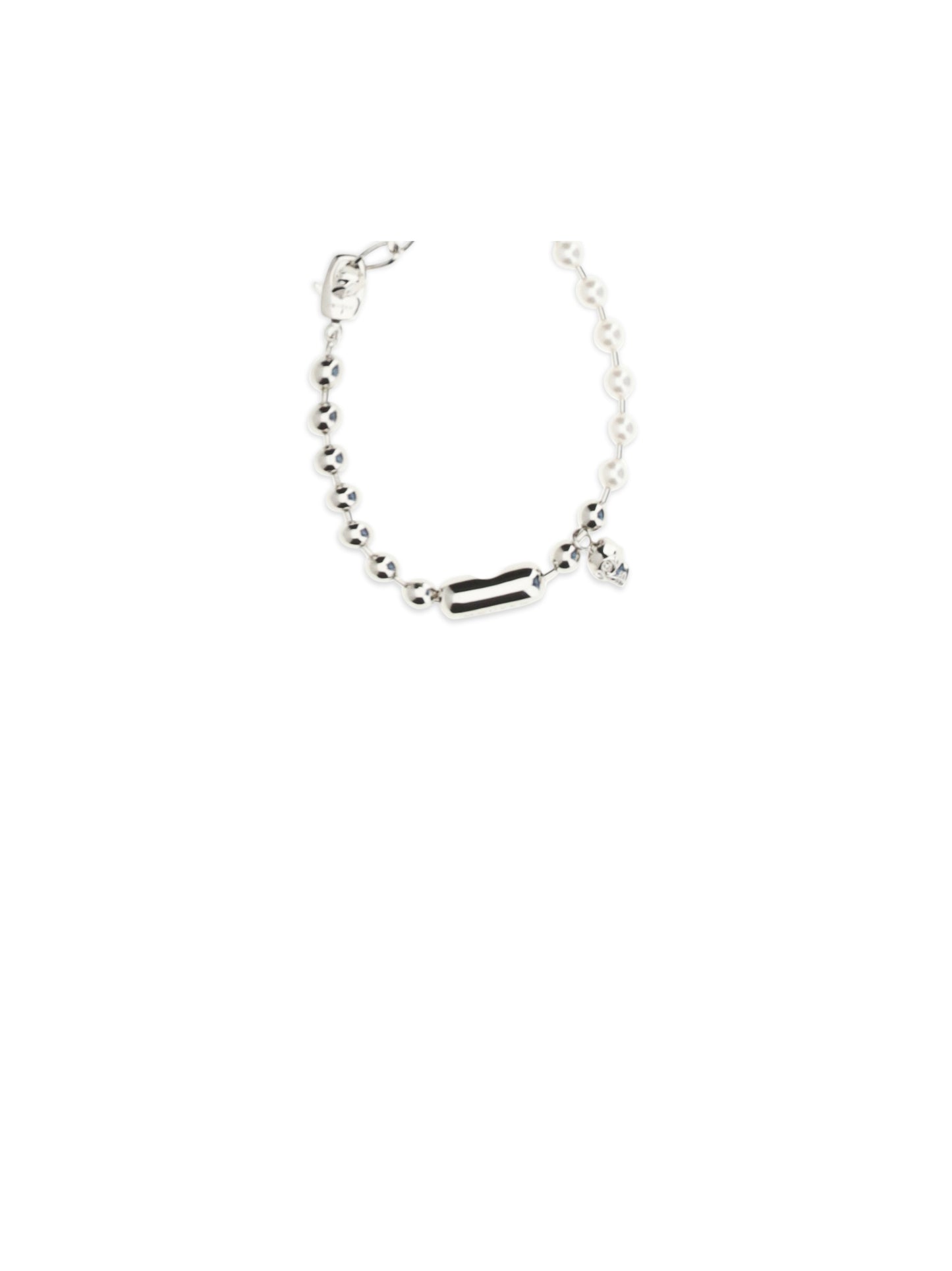 Alexander Mcqueen Men Pearl Skull Bracelet ALEXANDER MCQUEEN