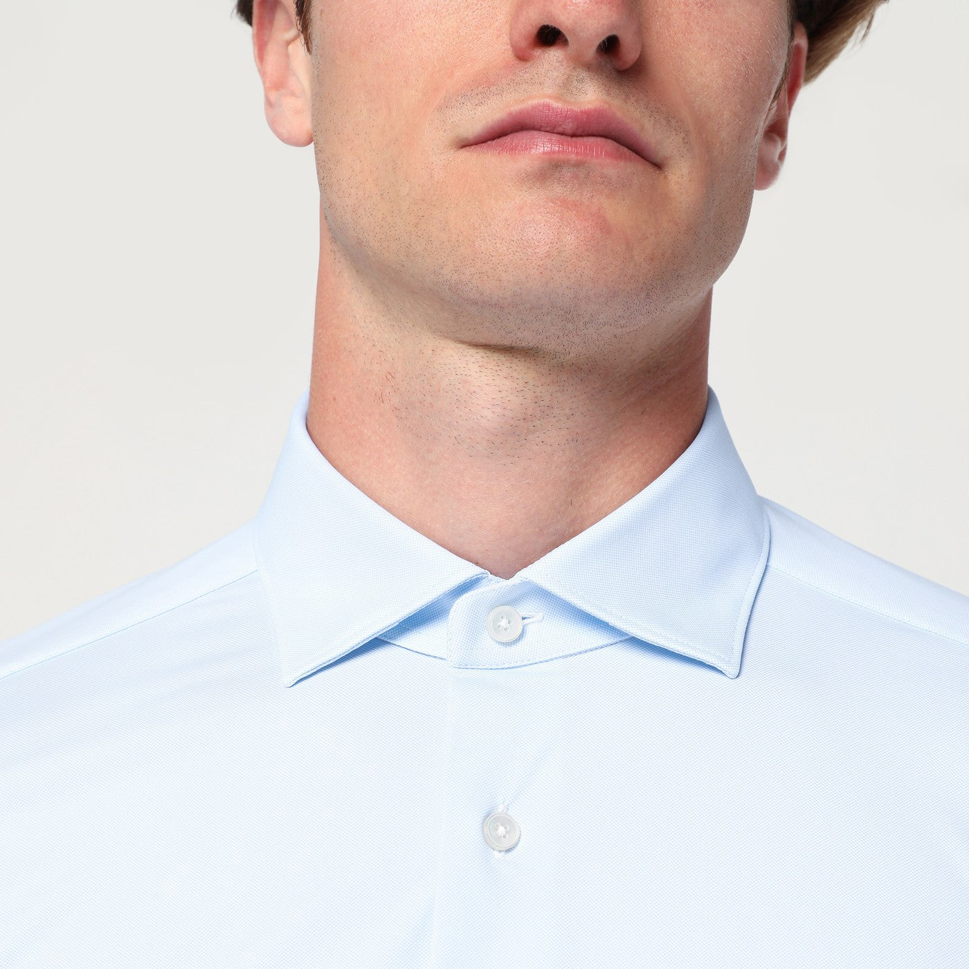 Xacus Light Blue Active Twill Shirt Men XACUS