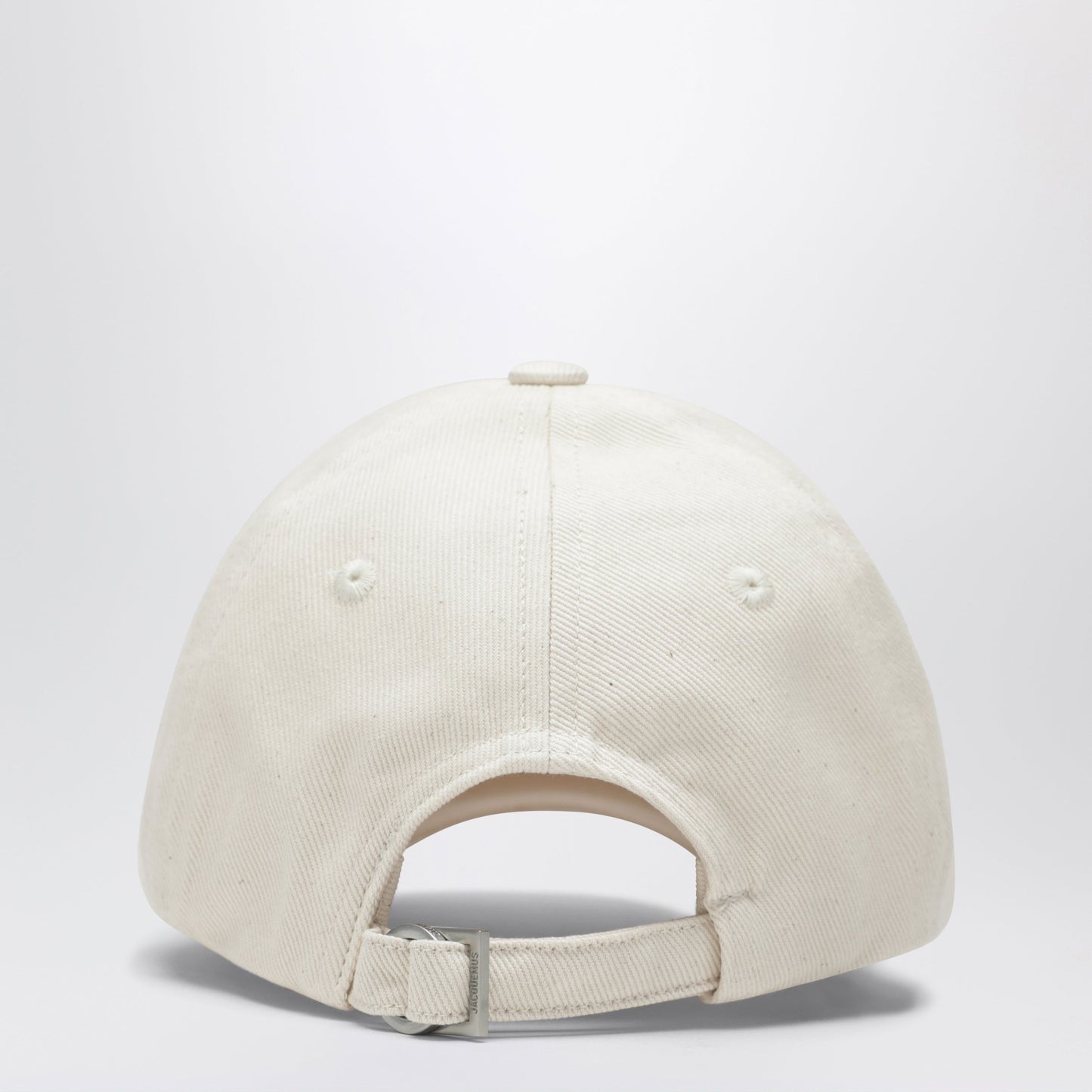 Jacquemus White Baseball Cap With Logo Men JACQUEMUS