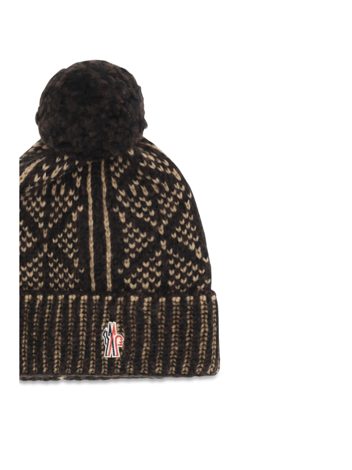 Moncler Grenoble Men Alpaca, Wool And Nylon Blend Beanie With Pom-Pom MONCLER GRENOBLE