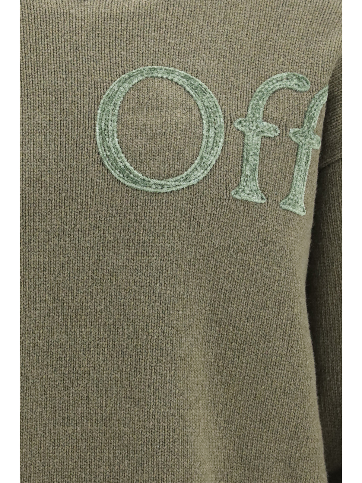 Off-White Men Bookish Shared Logo Knit Crewneck OFF-WHITE