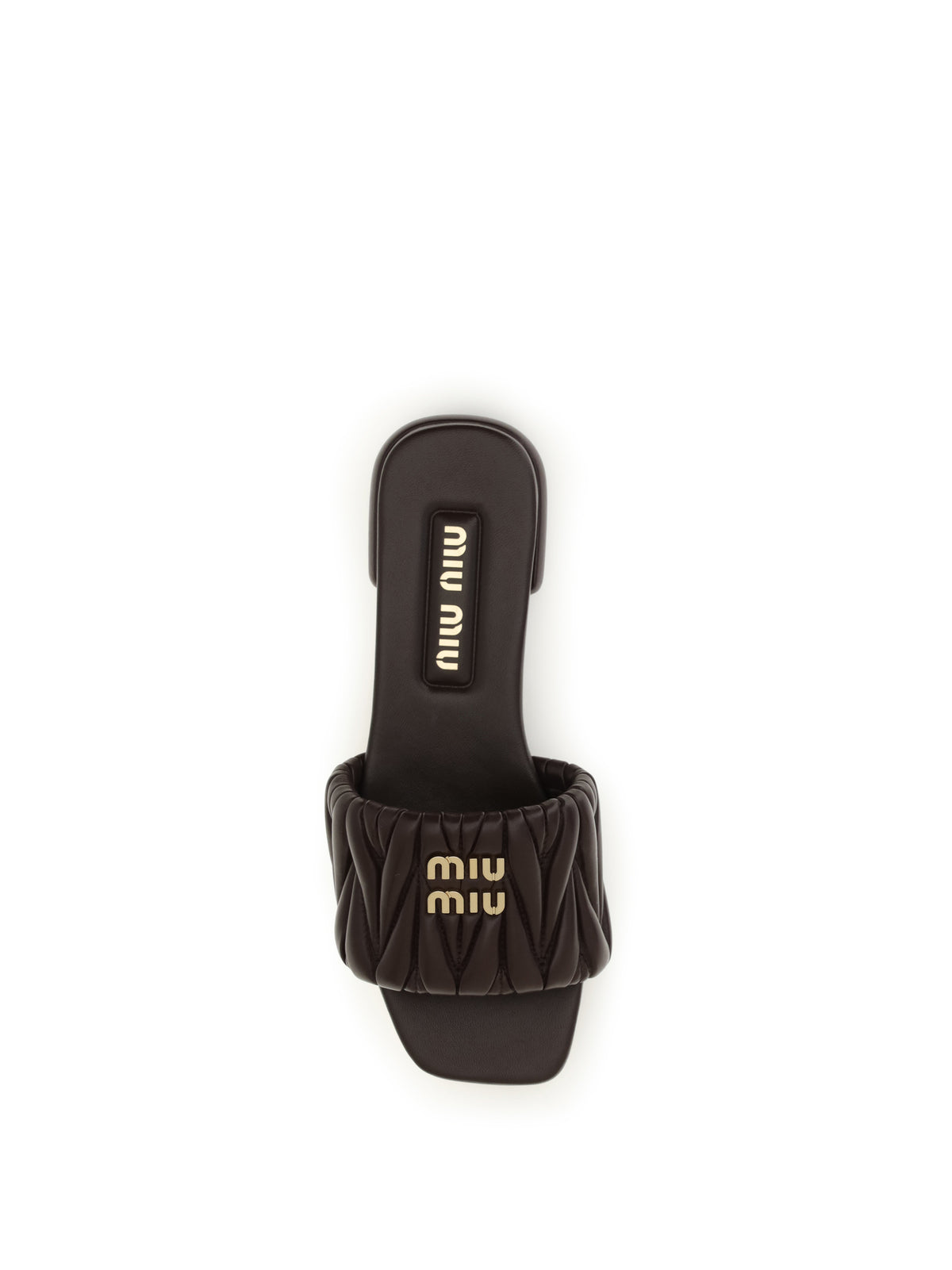 Miu Miu Women Matelassé Nappa Leather Sandals MIU MIU