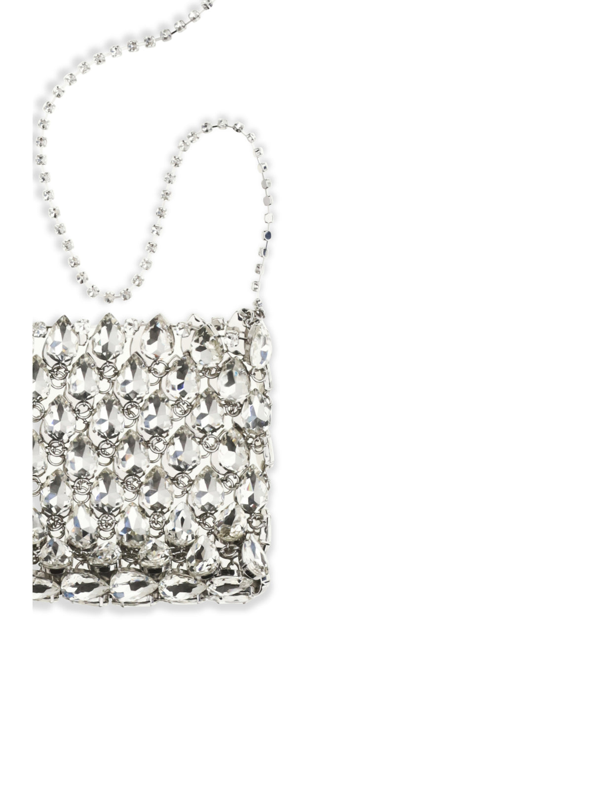 Self-Portrait Women Crystal Mesh Pouch SELF-PORTRAIT