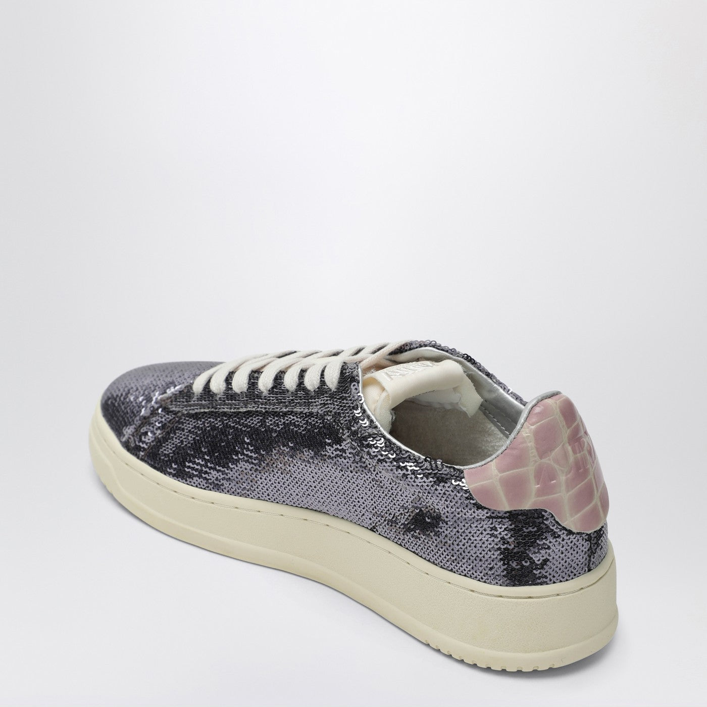 Autry Sneakers Dallas Sparkling In Grey Sequins Women AUTRY