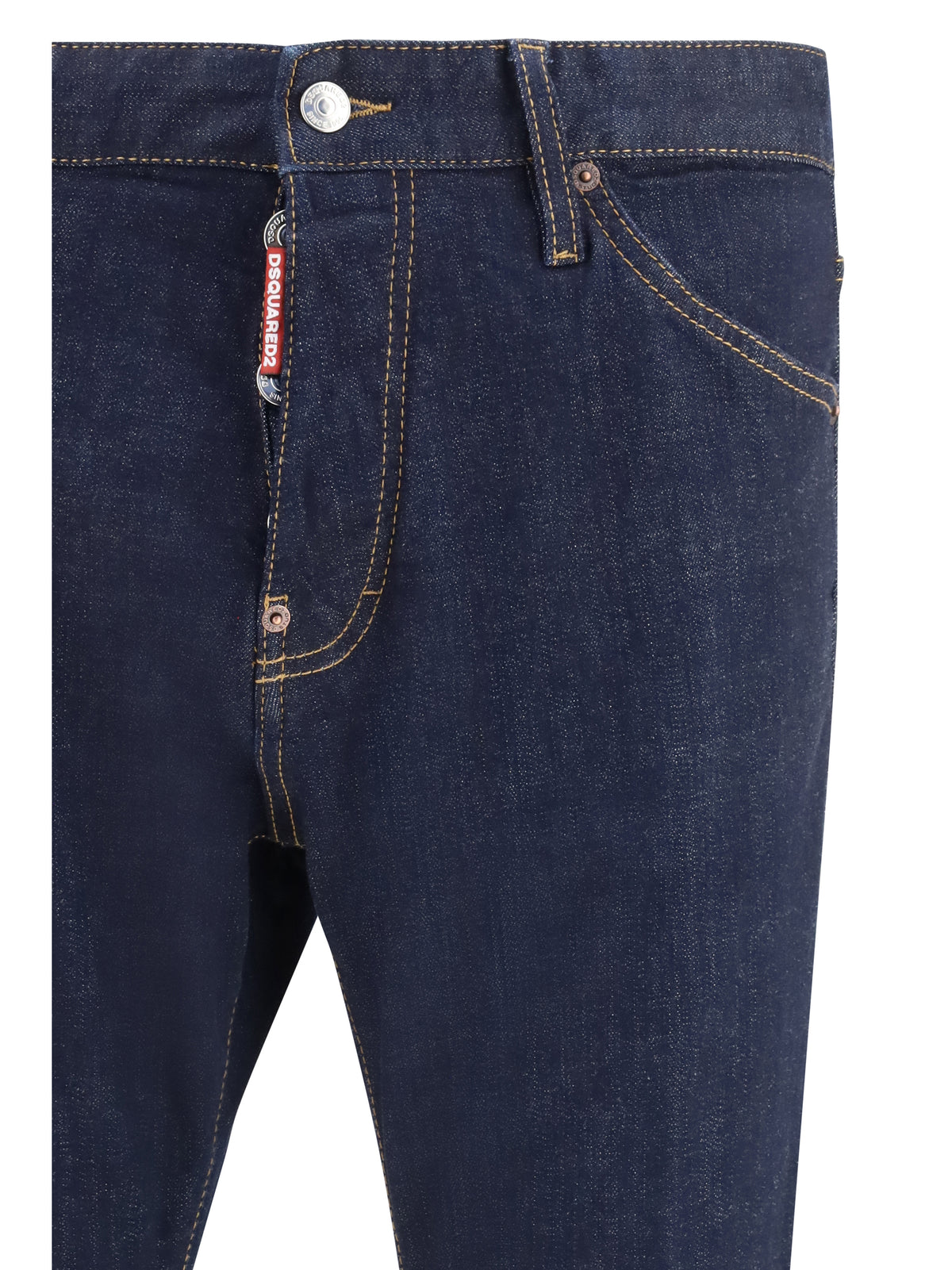 Dsquared2 Men Long Stretch Cotton Jeans DSQUARED2