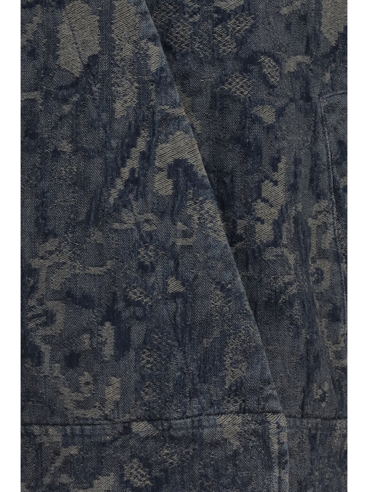 Giorgio Armani Women Jacket In Oversized Floral Jacquard Denim