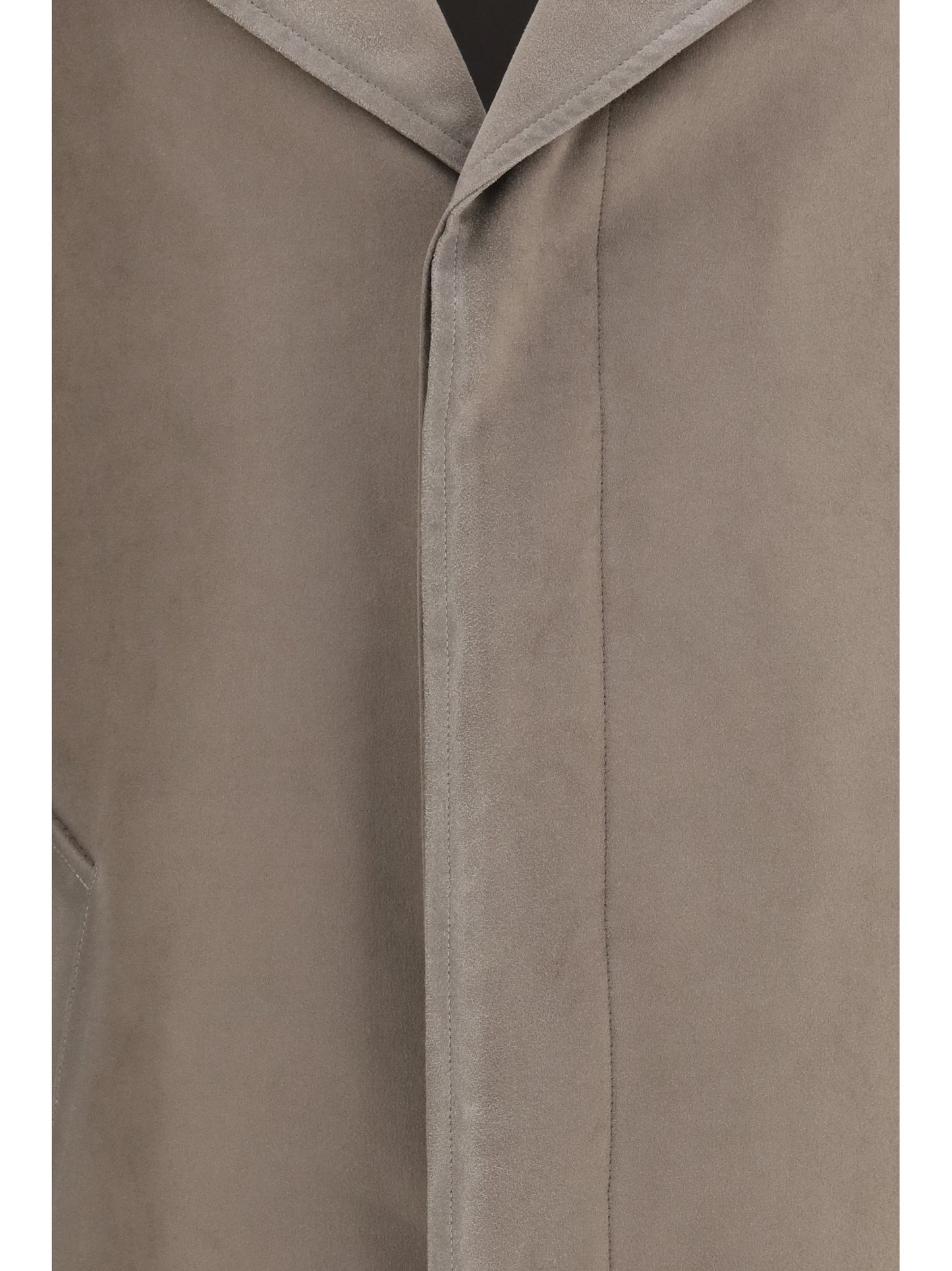 Loewe Men Single-Breasted Brushed Cotton-Blend Fustian Coat LOEWE