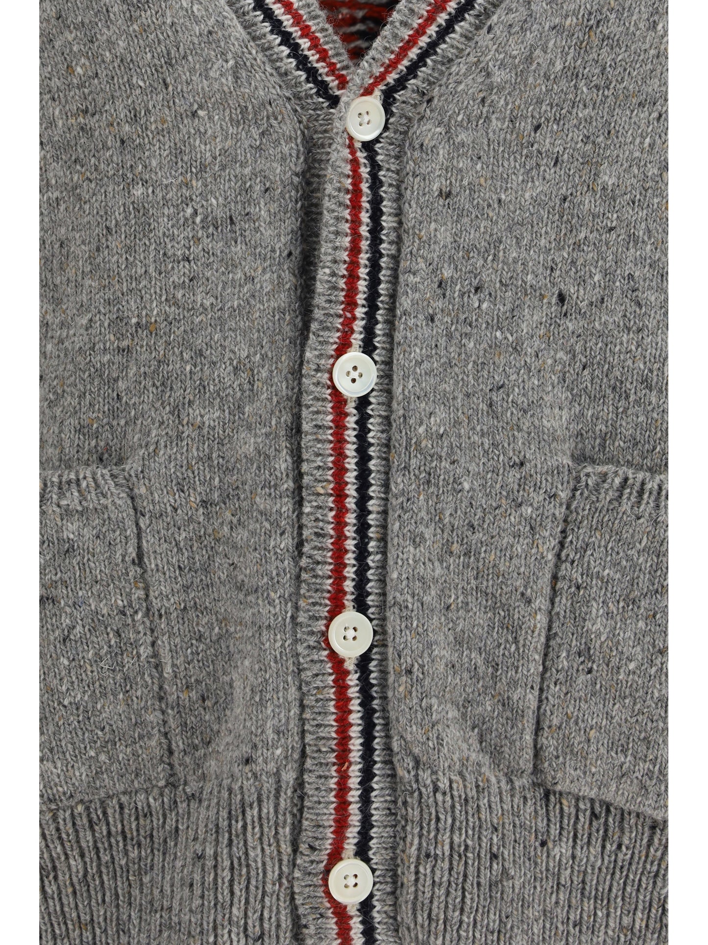 Thom Browne Men Hector Donegal Yarn Cardigan THOM BROWNE