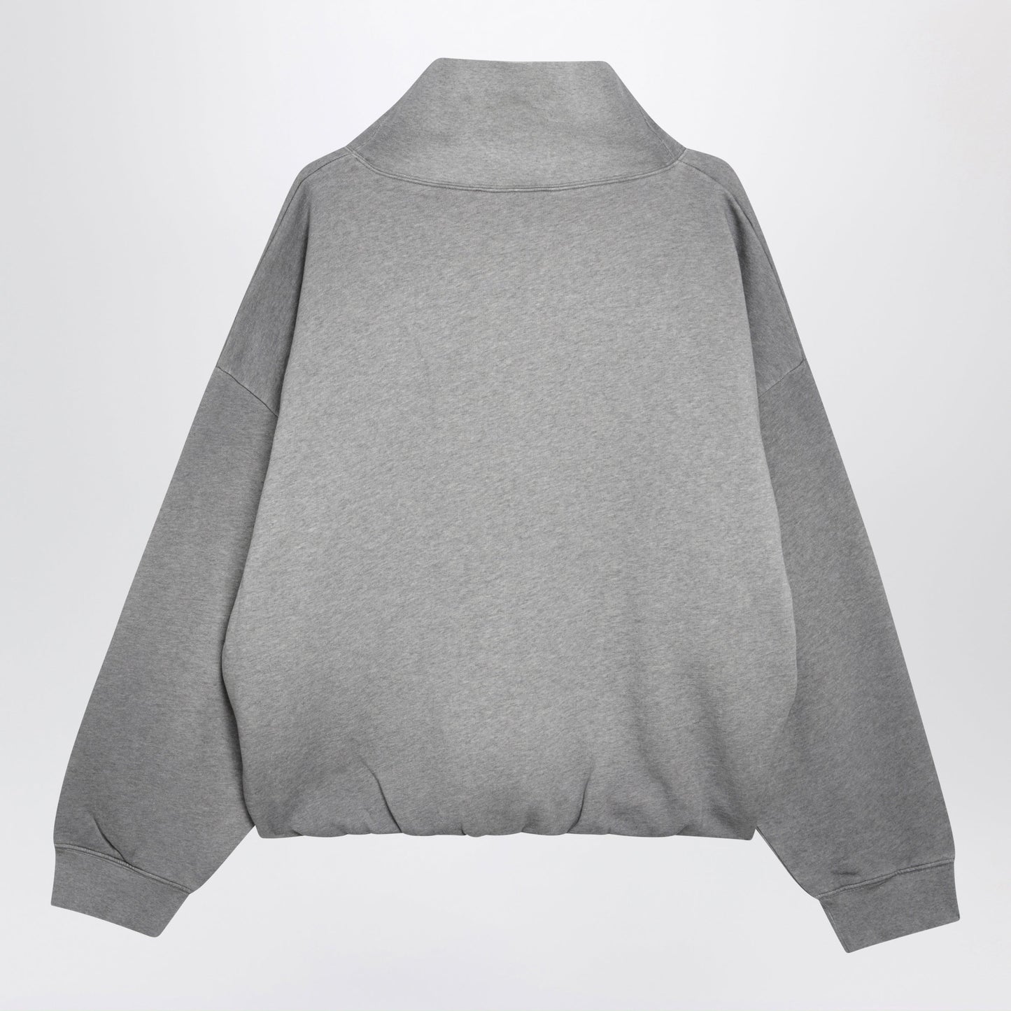 Acne Studios Melange Gray Fleece Sweatshirt With Logo Women ACNE STUDIOS