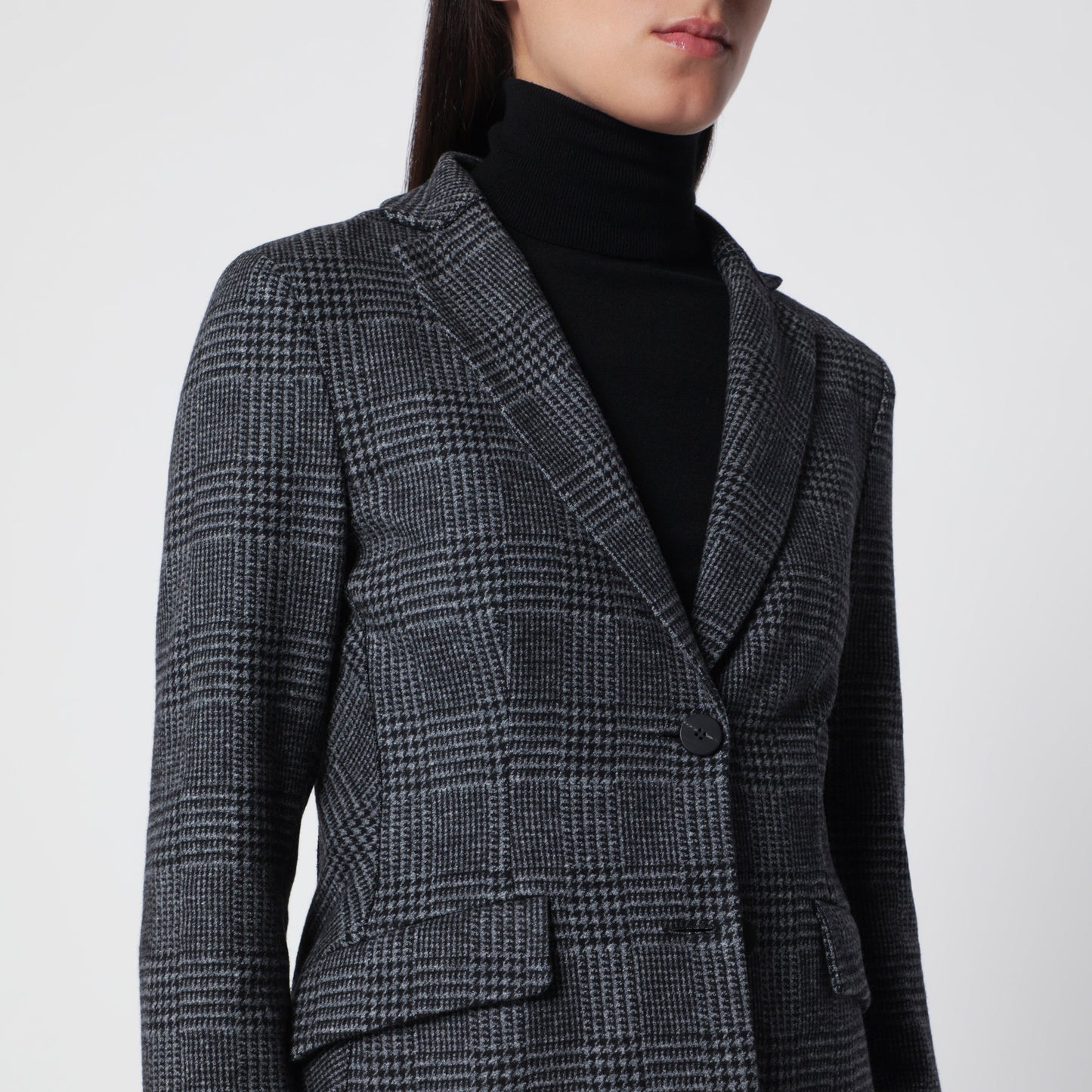 Harris Wharf London Single-Breasted Prince Of Wales Check Jacket Women HARRIS WHARF LONDON