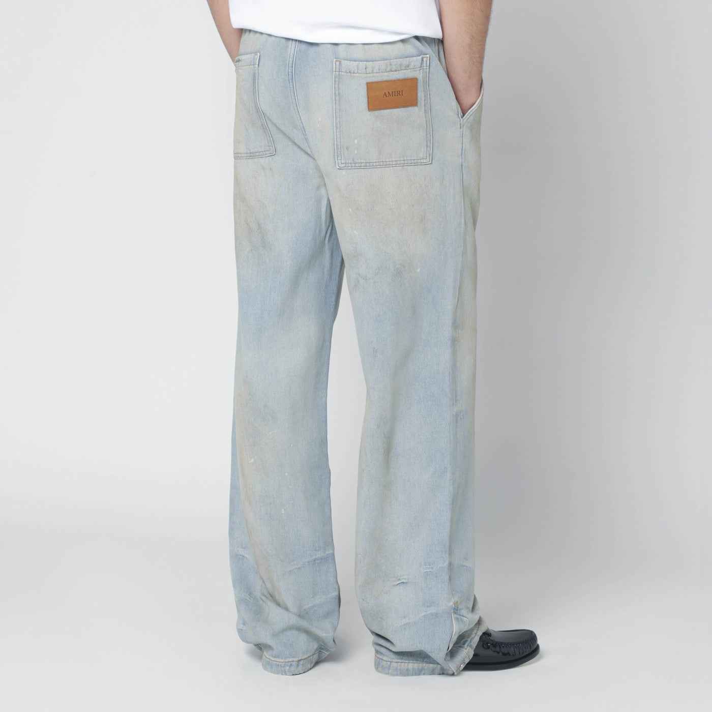 Amiri Baggy Jeans In Perfect Antique Indigo Men AMIRI