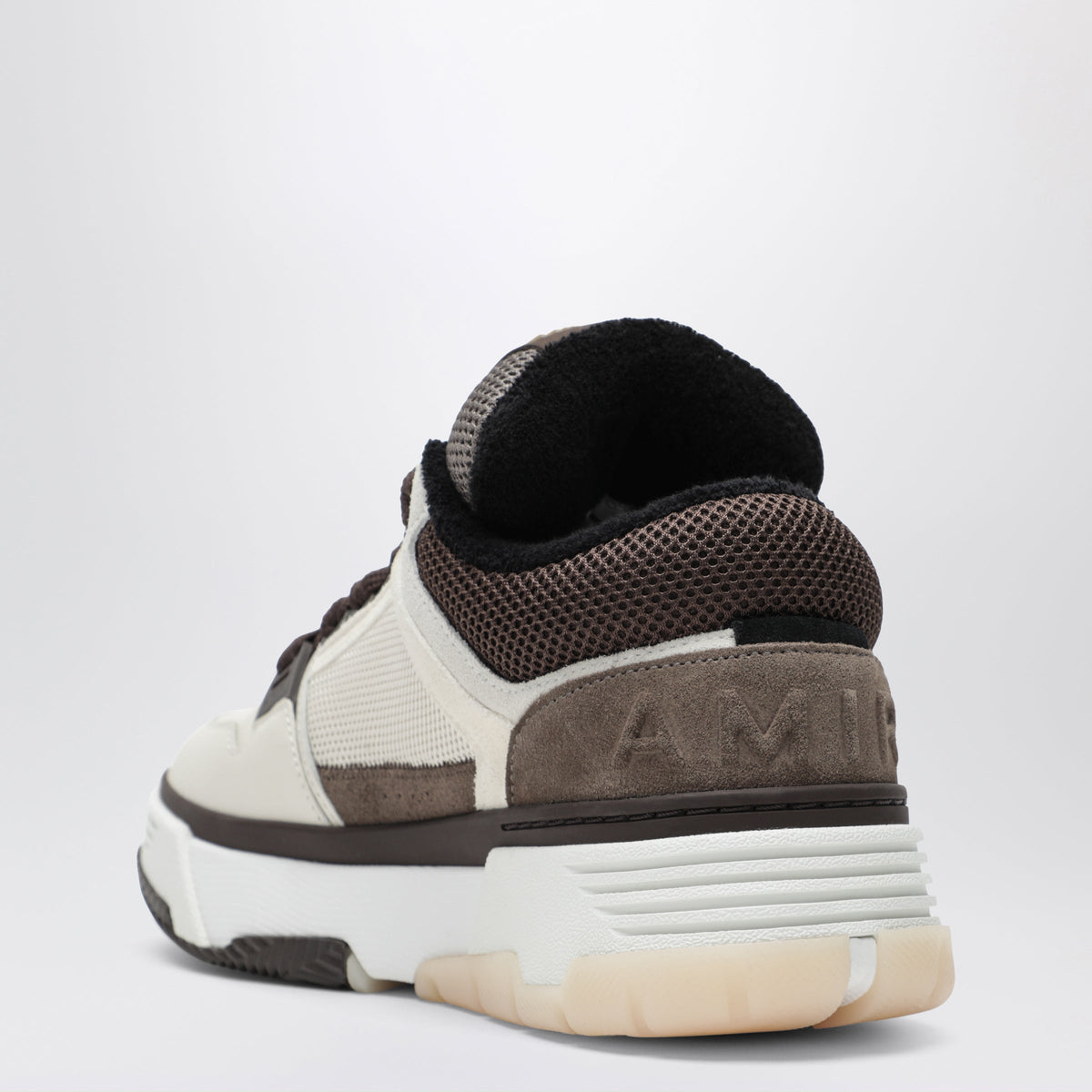 Amiri Ma-1 Leather Sneakers In Brown Men AMIRI