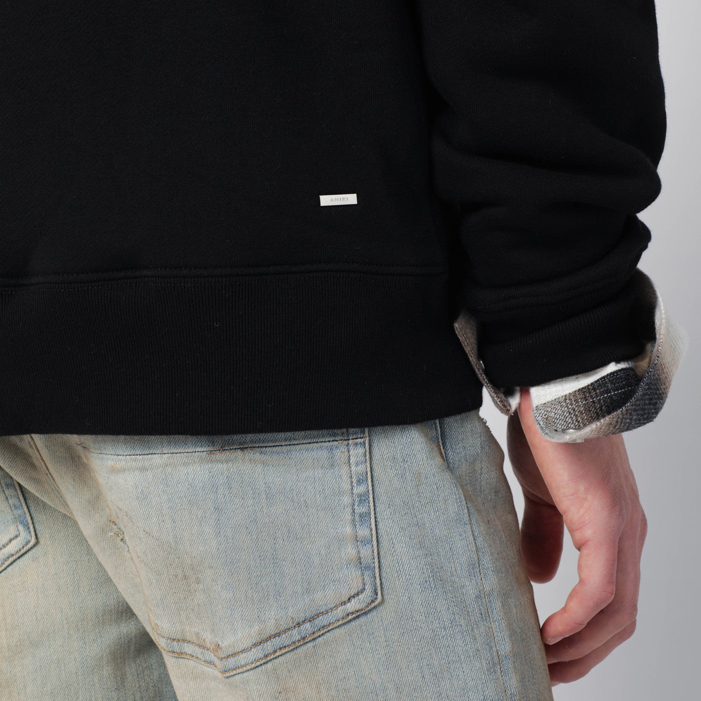Amiri Black Hoodie With Logo Men AMIRI