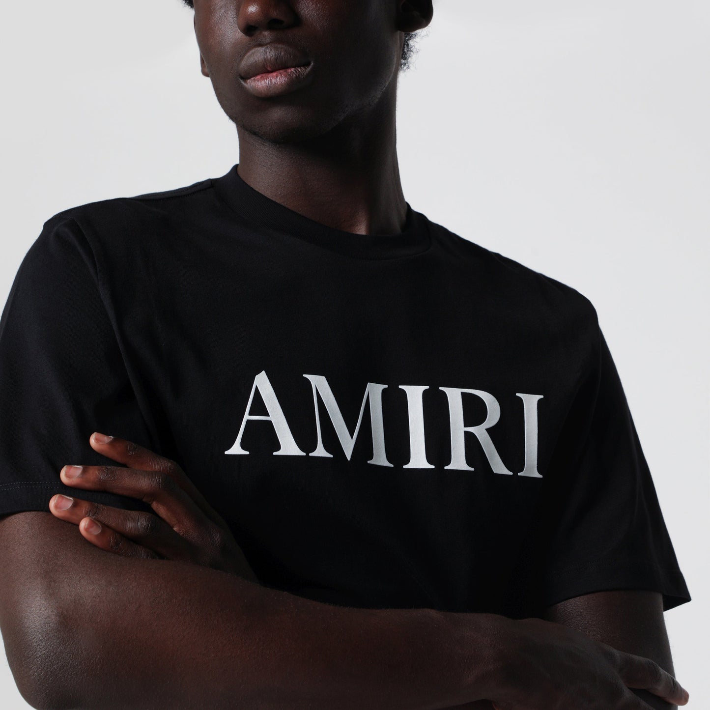 Amiri Black T-Shirt With Logo Print Men AMIRI