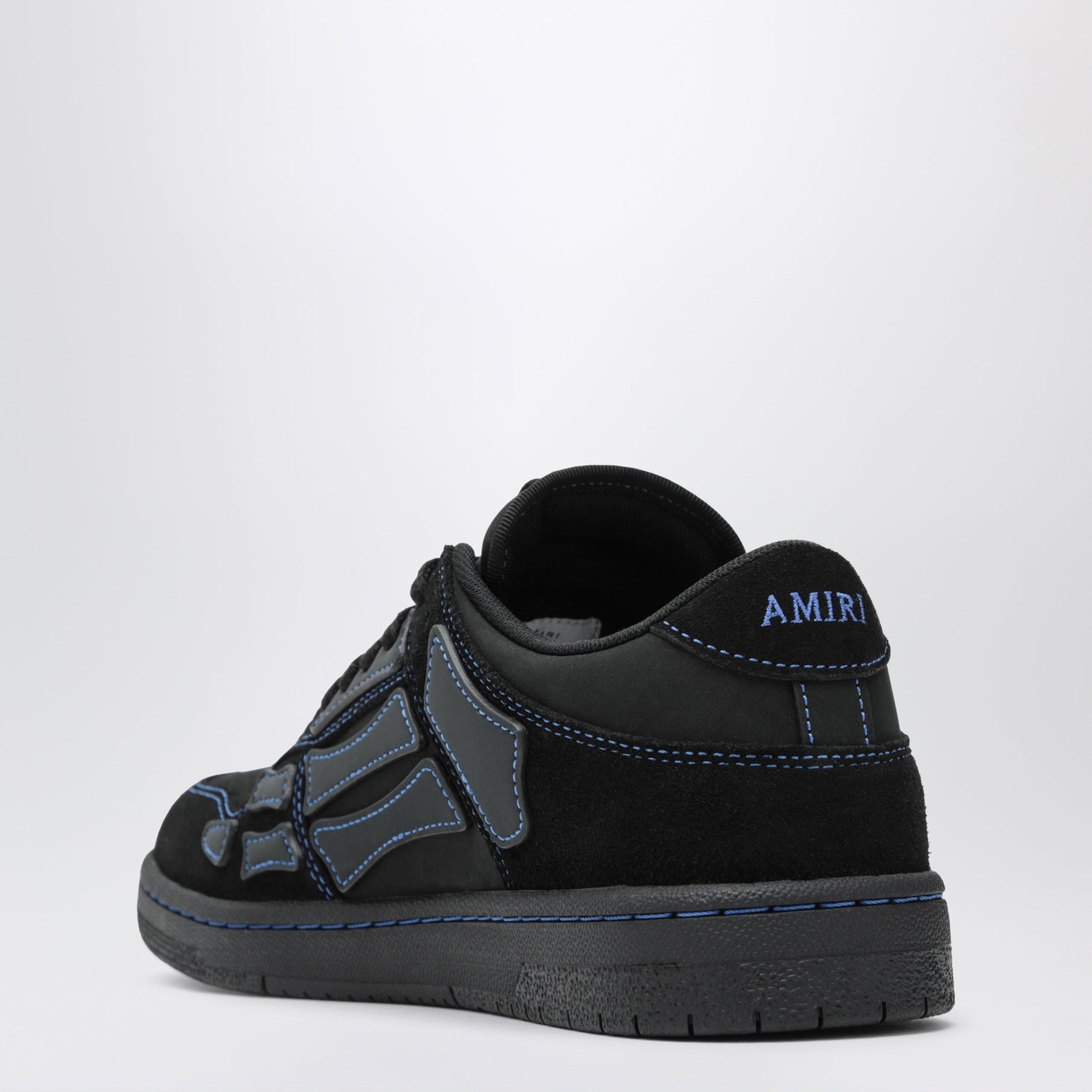 Amiri Skel Low-Top Sneakers In Black Calf Leather Men
