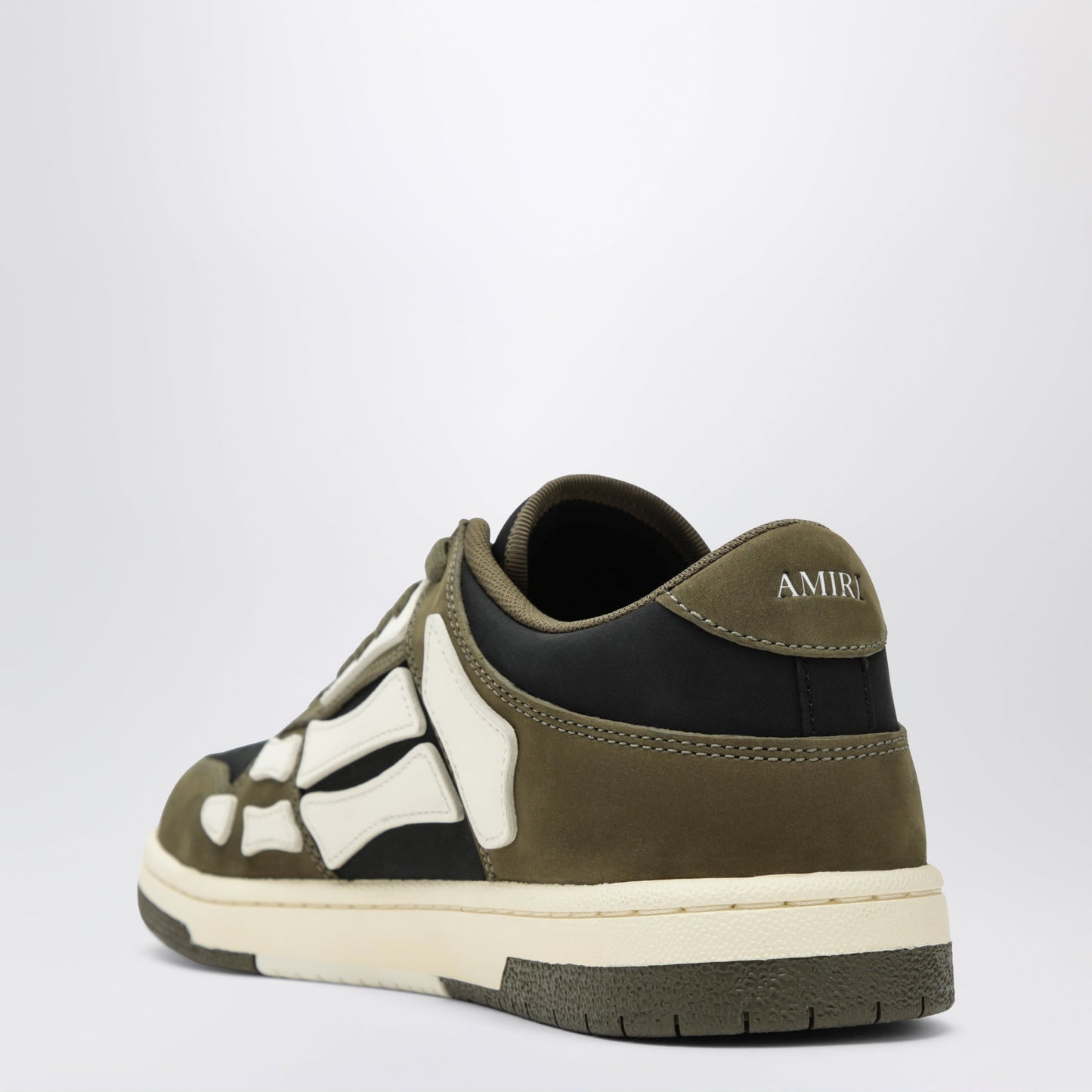 Amiri Skel Top Low Sneakers In Black/Army Green/White Men AMIRI