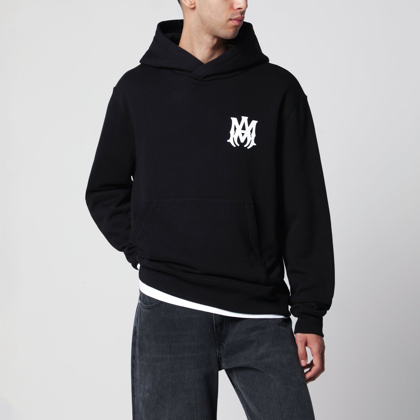 Amiri Black Hoodie With Logo Men AMIRI