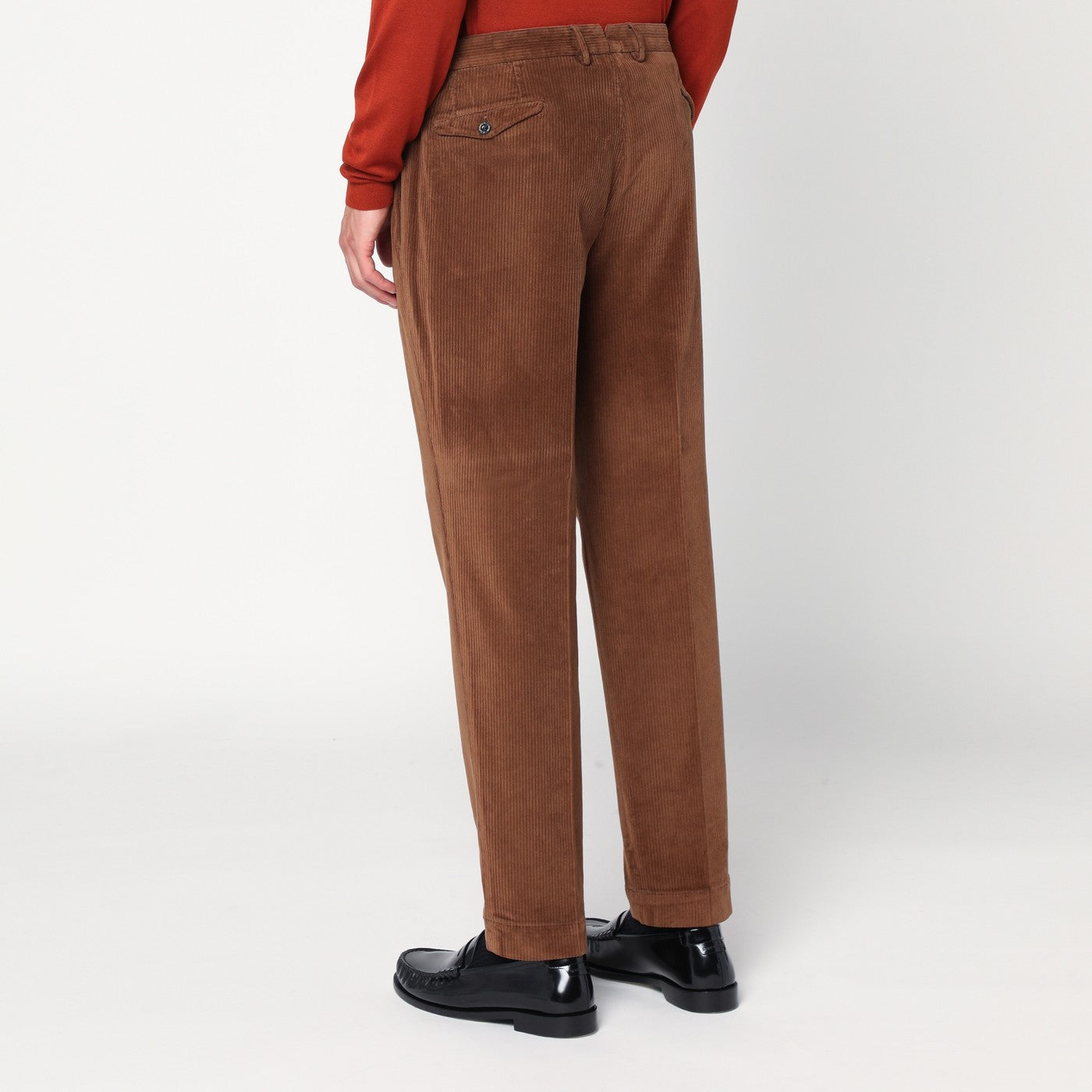 Santaniello Brown Corduroy Pants Men Santaniello