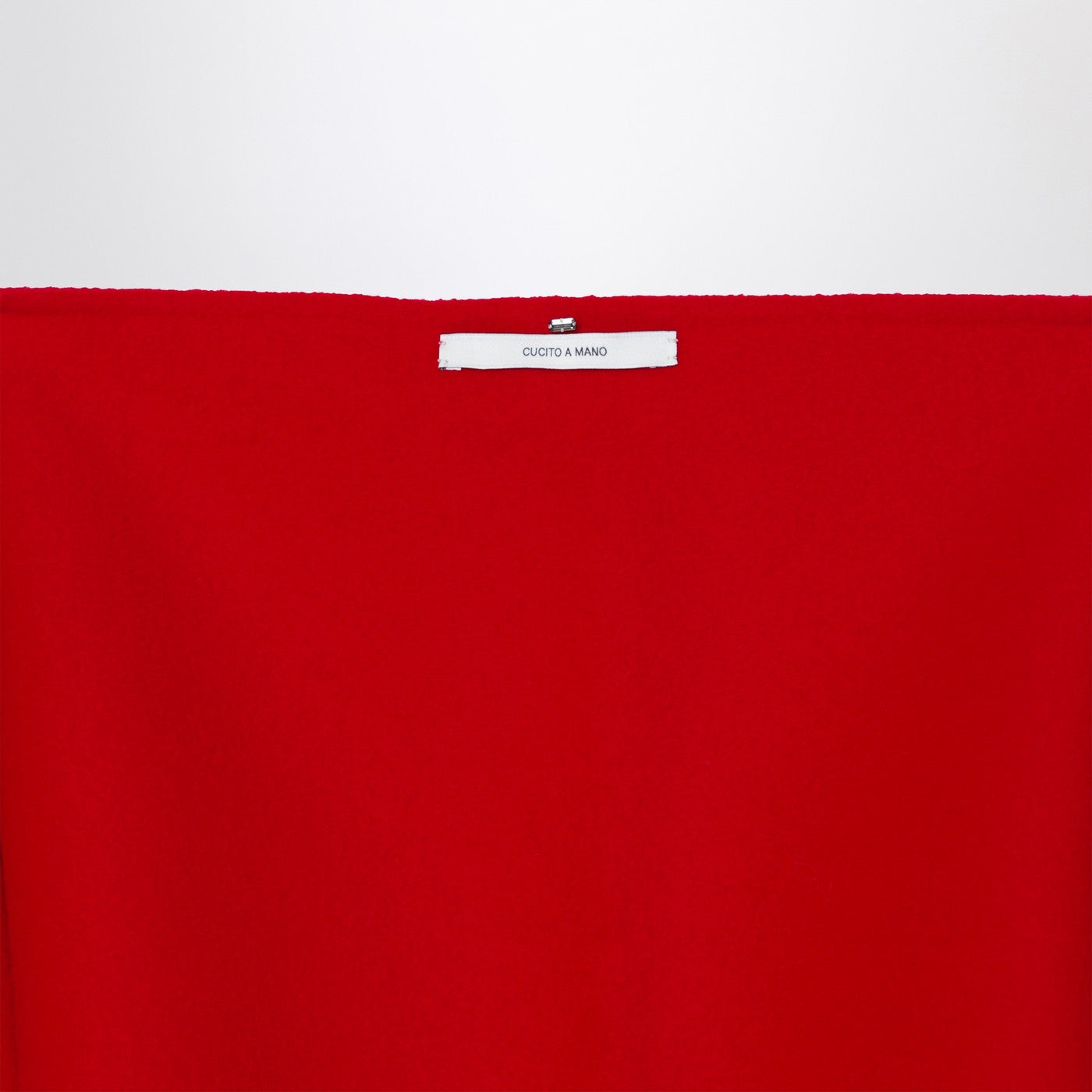 Sportmax Red Wool Scarf With Fringes Women SPORTMAX