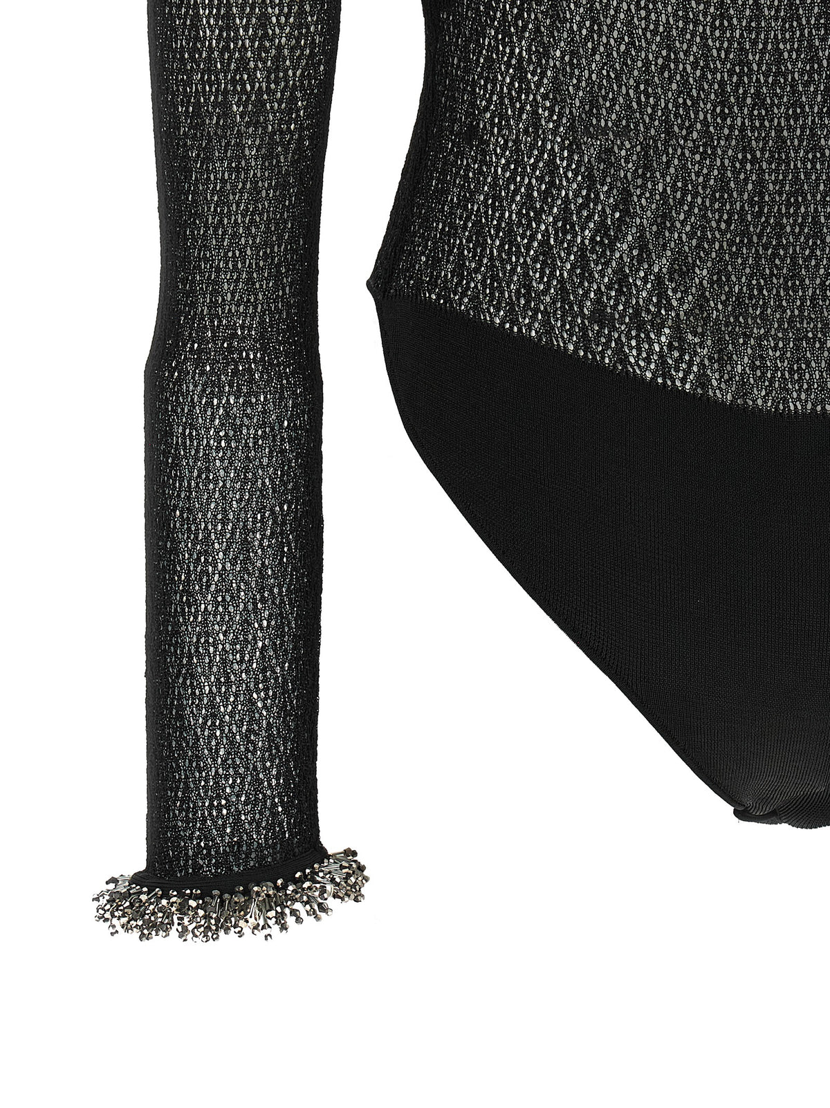 Self Portrait Women Openwork Knitted Bodysuit