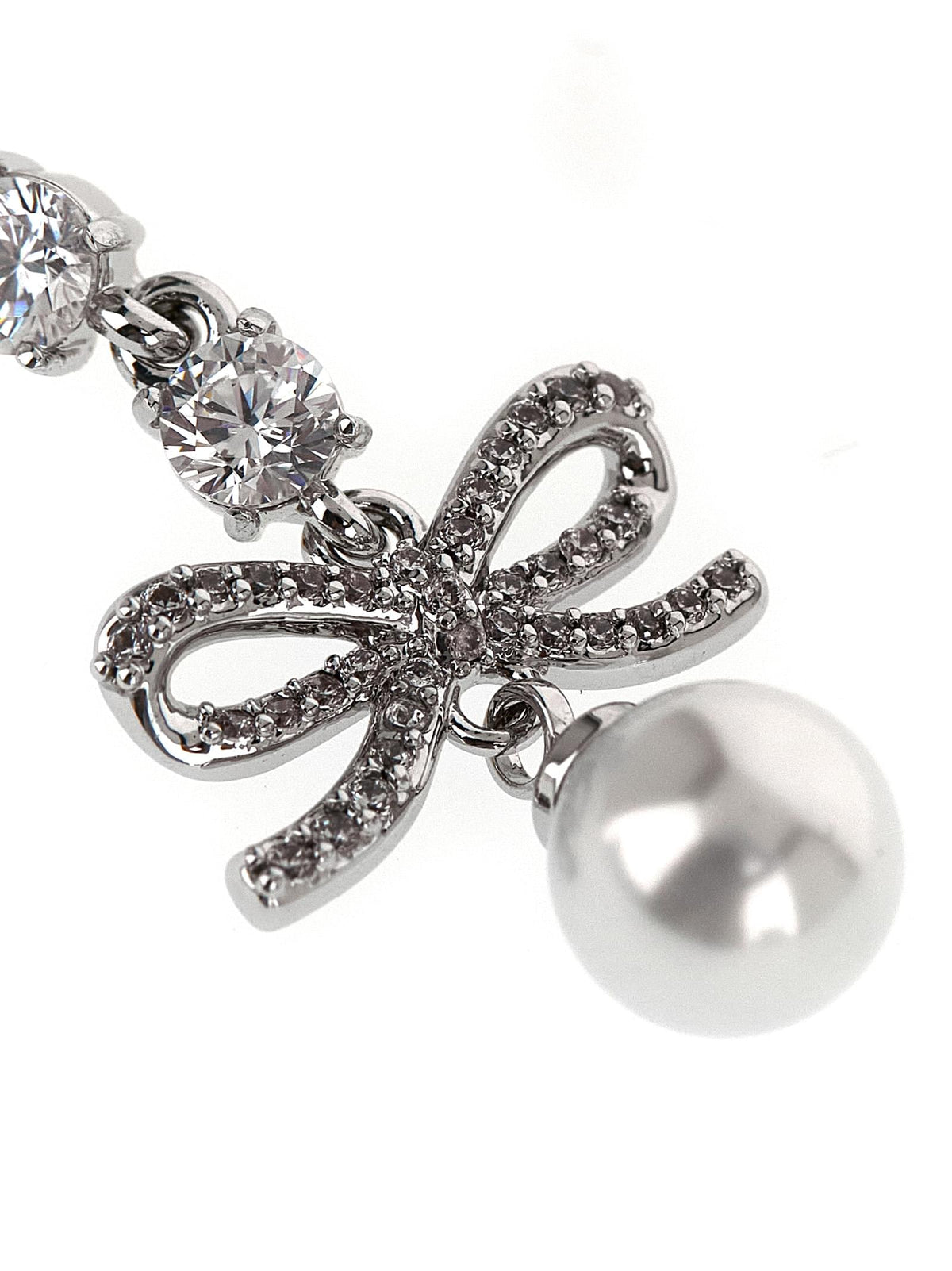 Self Portrait Women 'Bow Crystal Charm' Earrings SELF-PORTRAIT