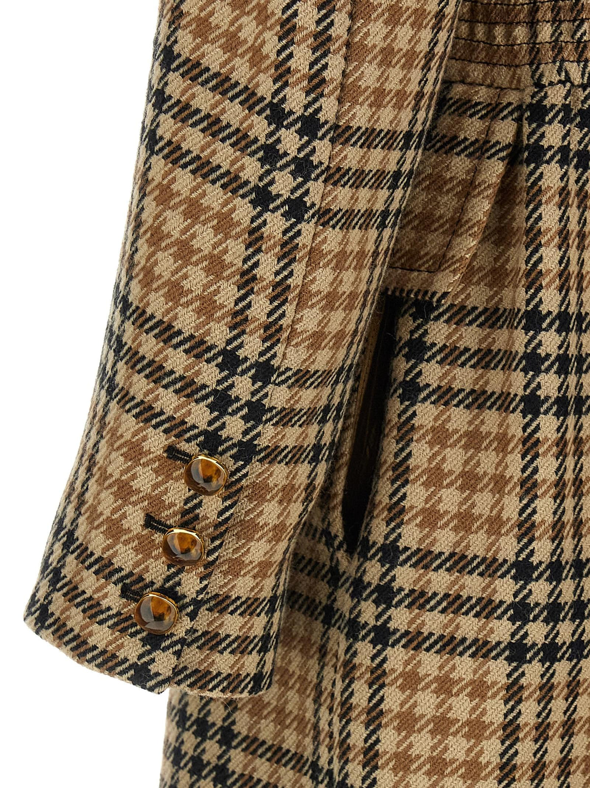 Valentino Garavani Women Valentino Garavani Houndstooth Wool Coat VALENTINO GARAVANI