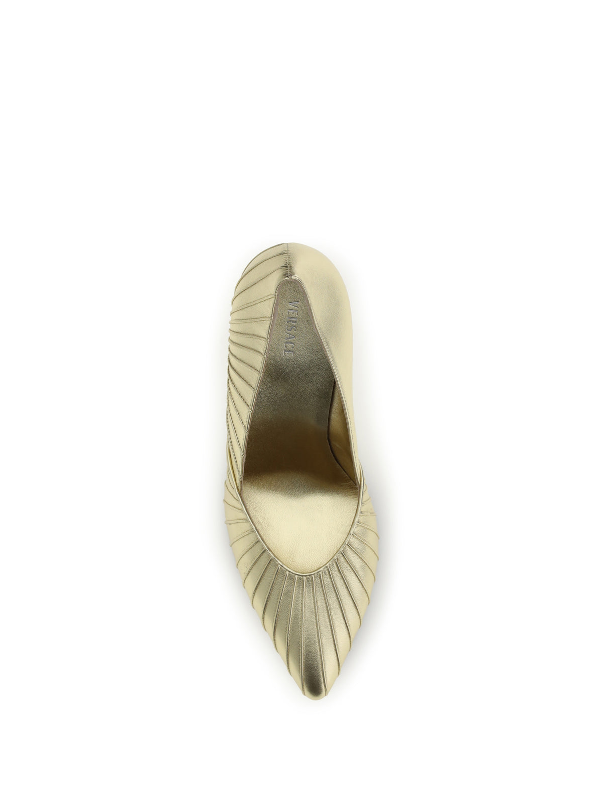 Versace Women Metallic Leather Pumps VERSACE